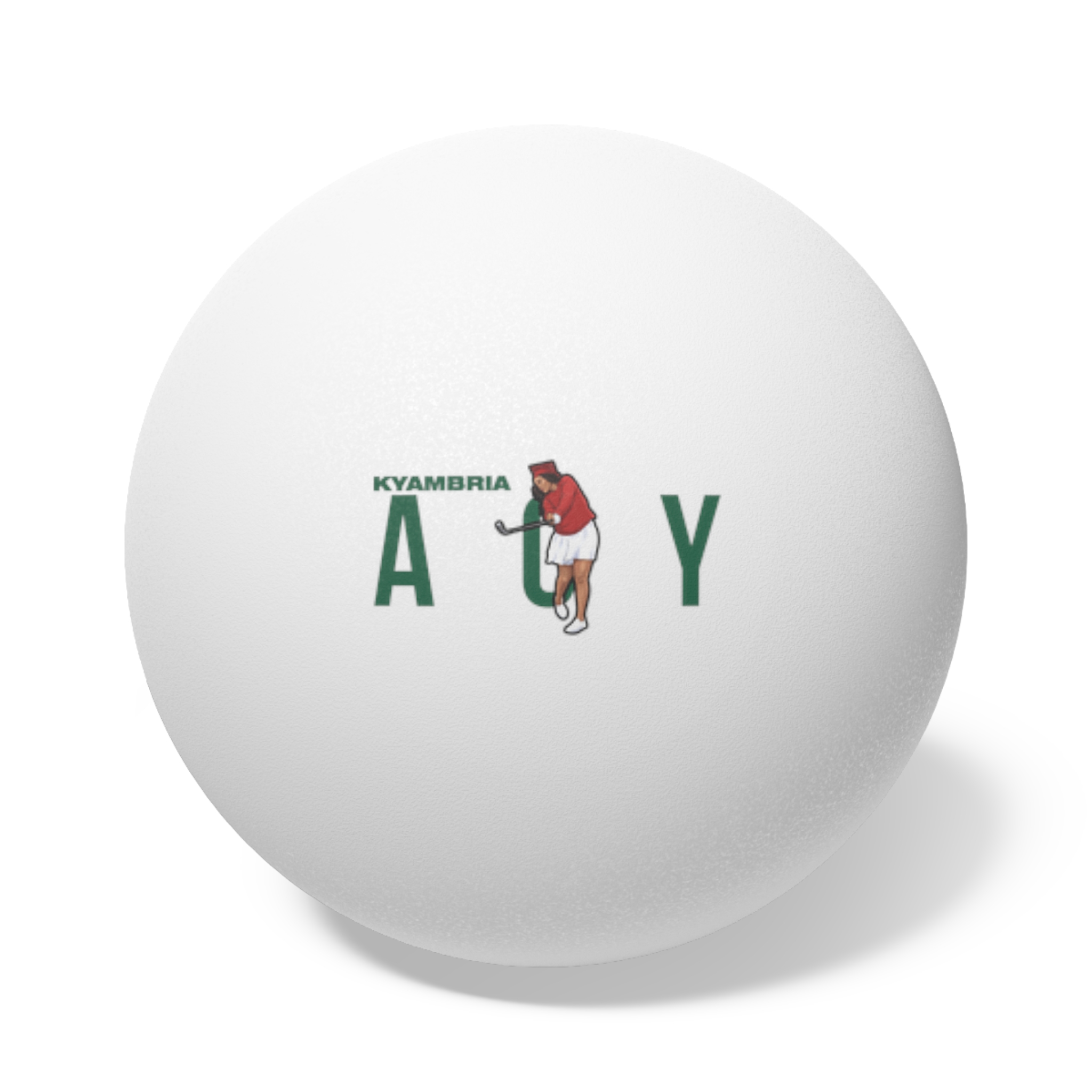 Ping Pong Balls, 6 pcs — character_player_name in White