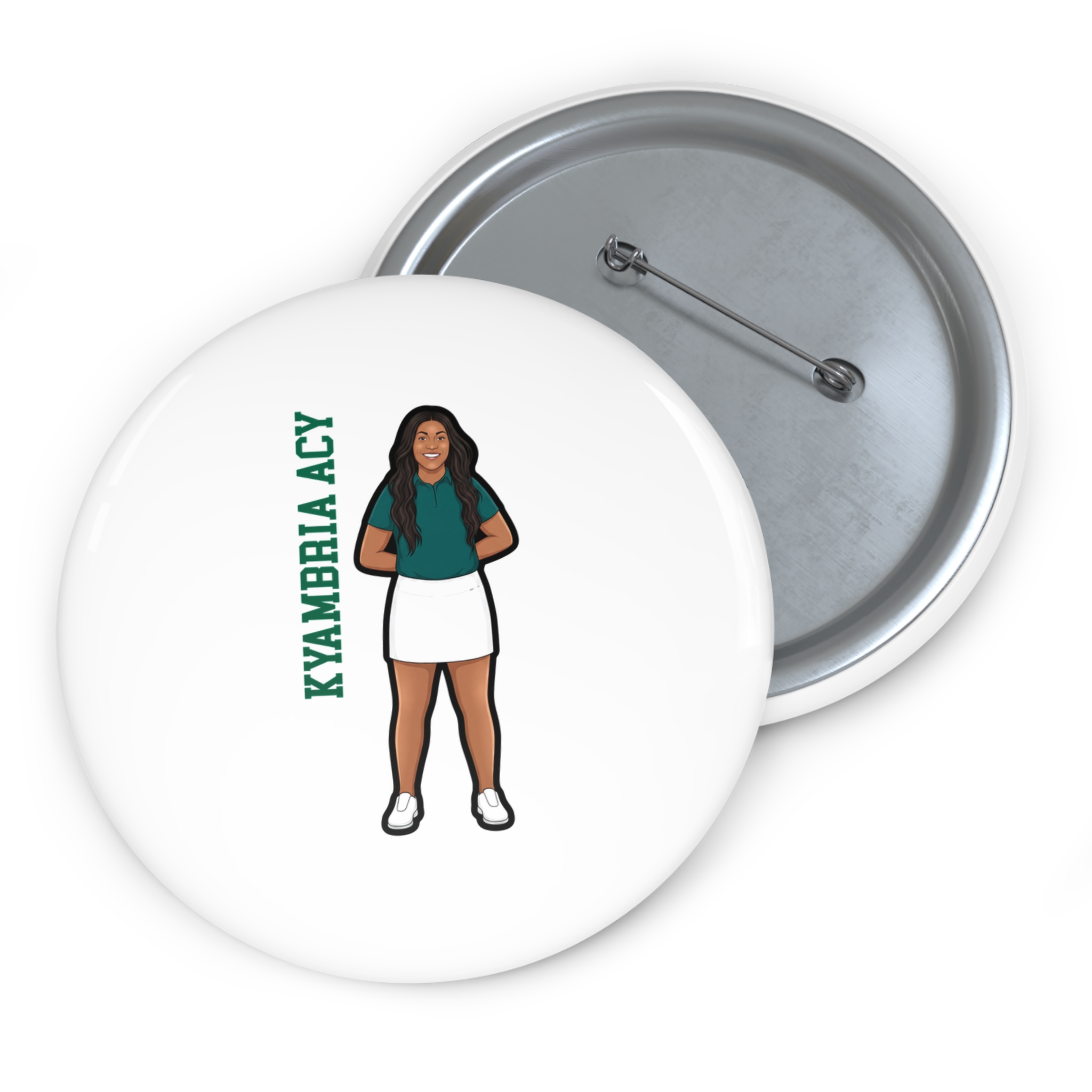Game Day Pin — character_name_vertical in Classic