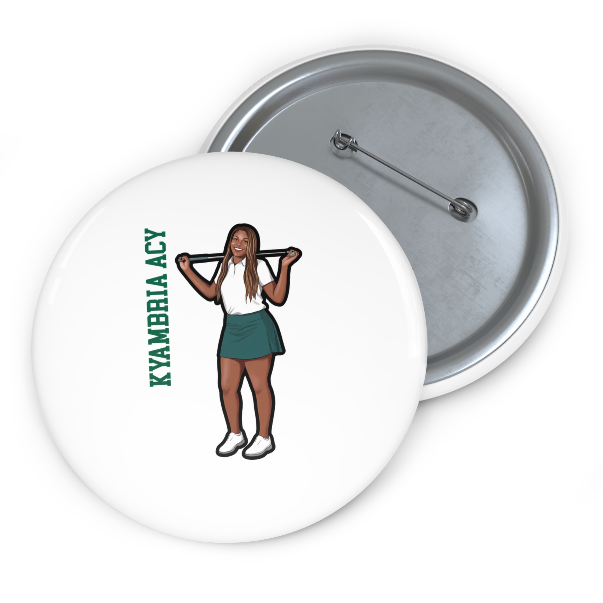 Game Day Pin — character_name_vertical in Classic