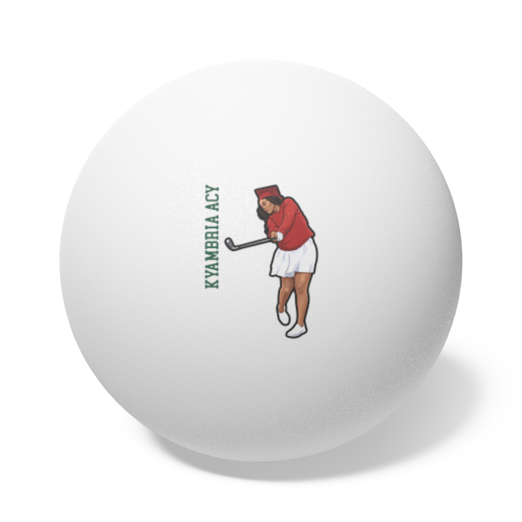 Ping Pong Balls, 6 pcs — character_name_vertical in White