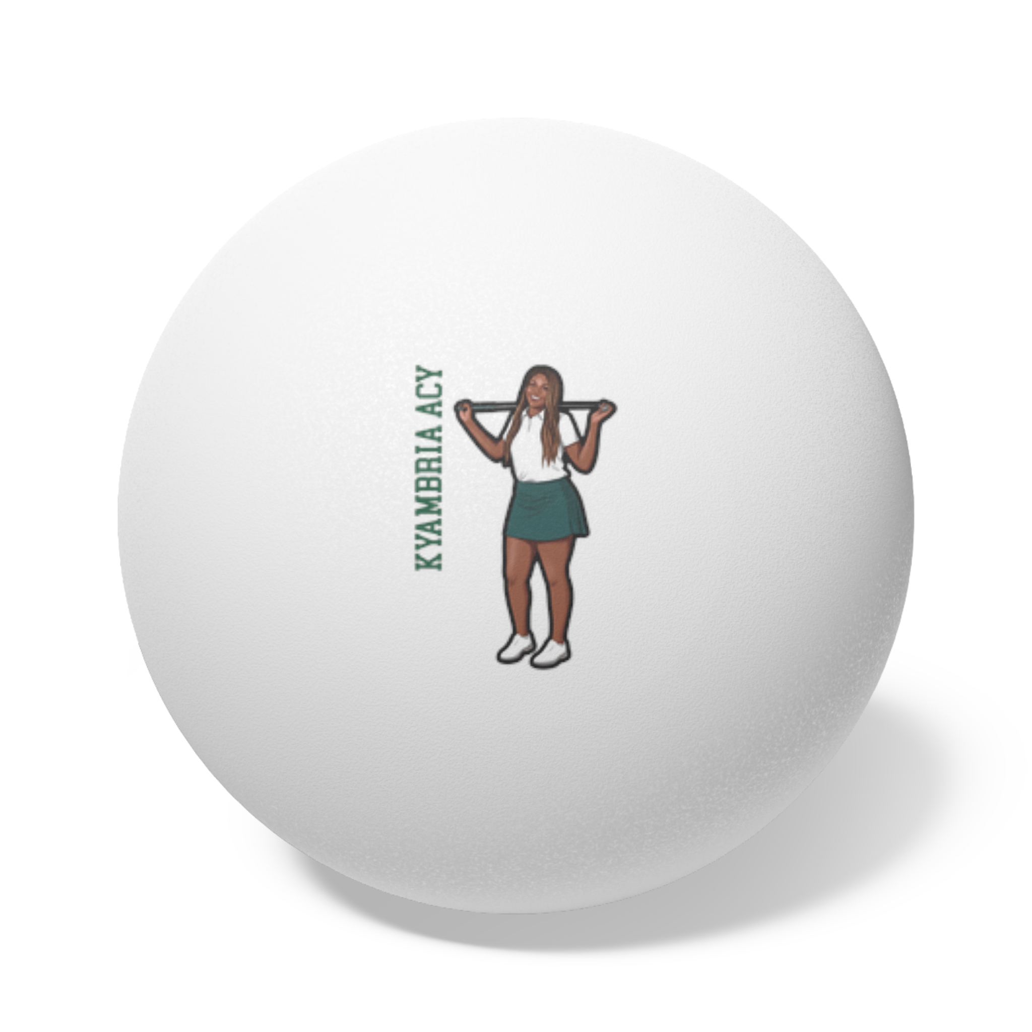 Ping Pong Balls, 6 pcs — character_name_vertical in White