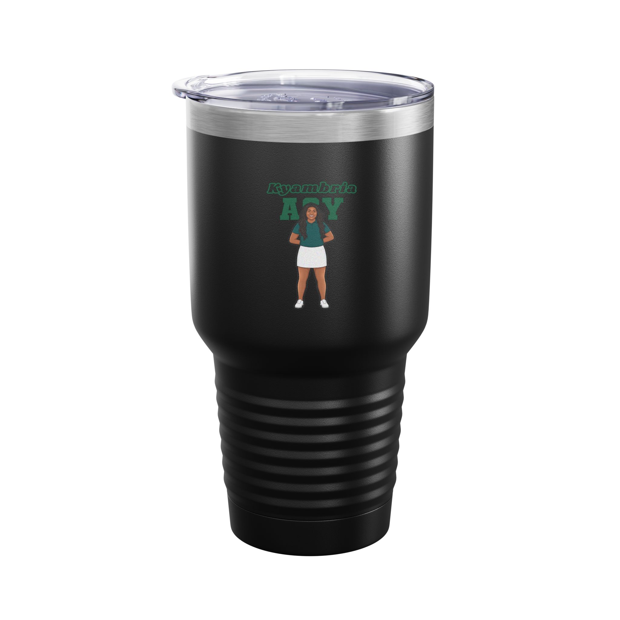 30oz Tumbler — character_name_arch in Black