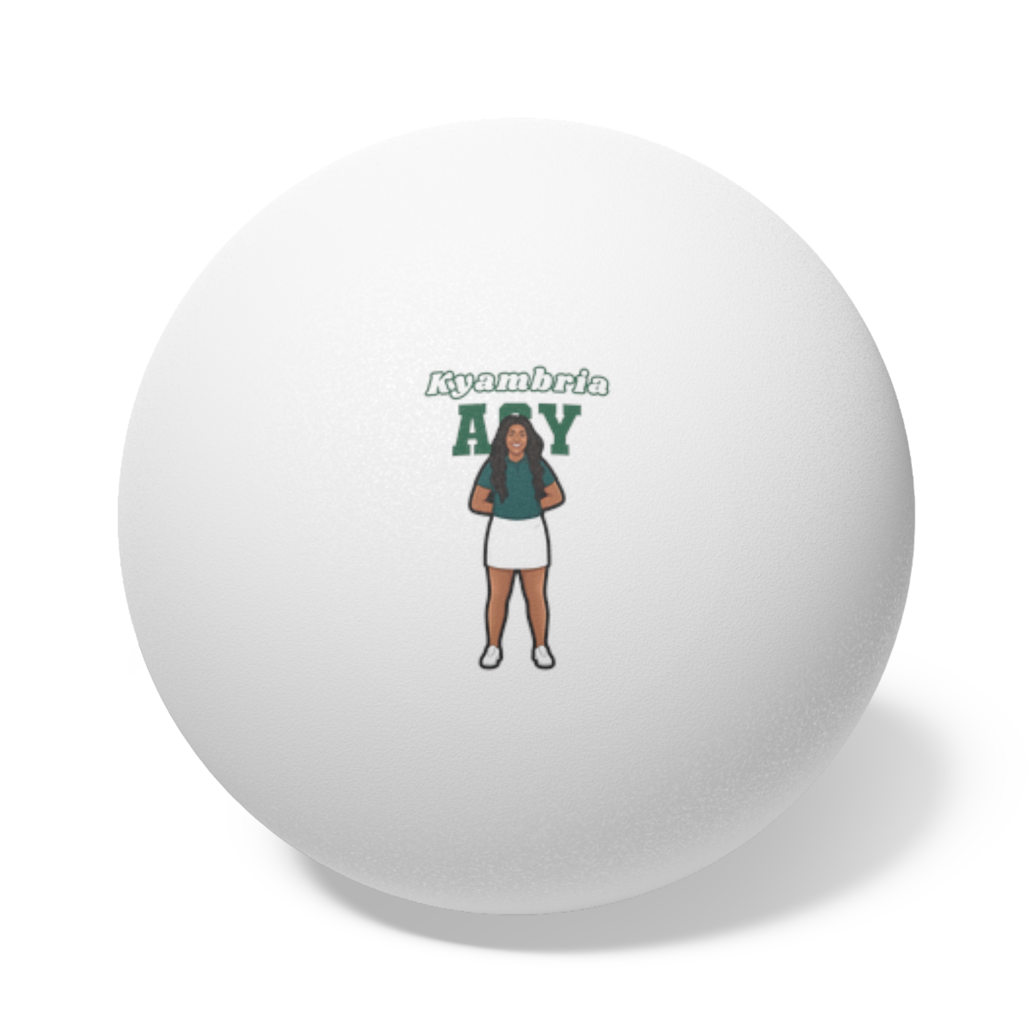 Ping Pong Balls, 6 pcs — character_name_arch in White