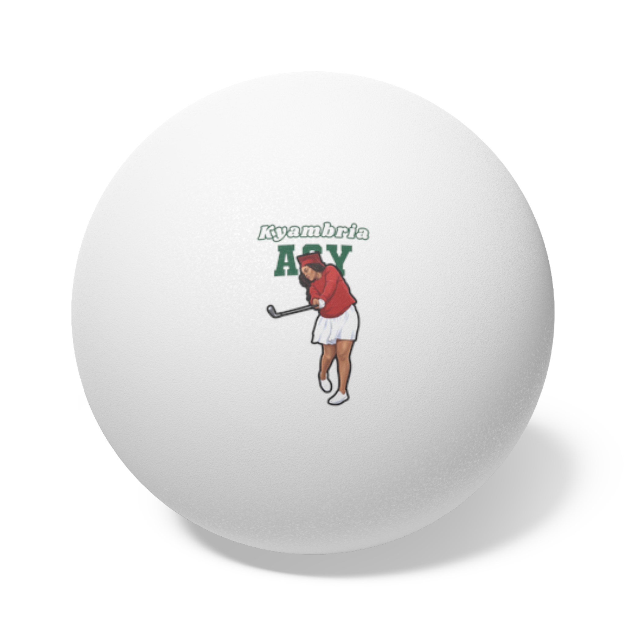 Ping Pong Balls, 6 pcs — character_name_arch in White