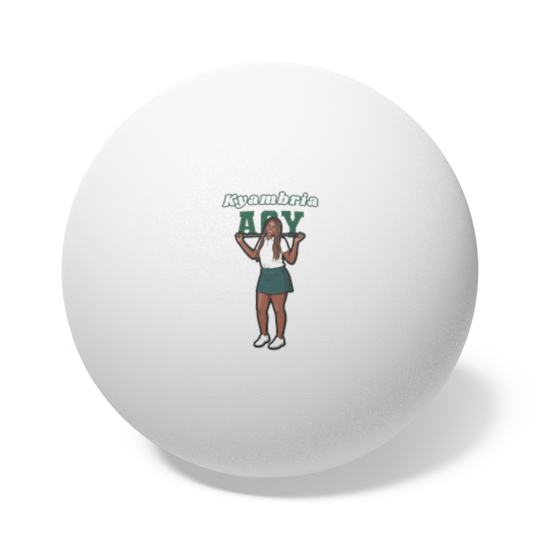 Ping Pong Balls, 6 pcs — character_name_arch in White