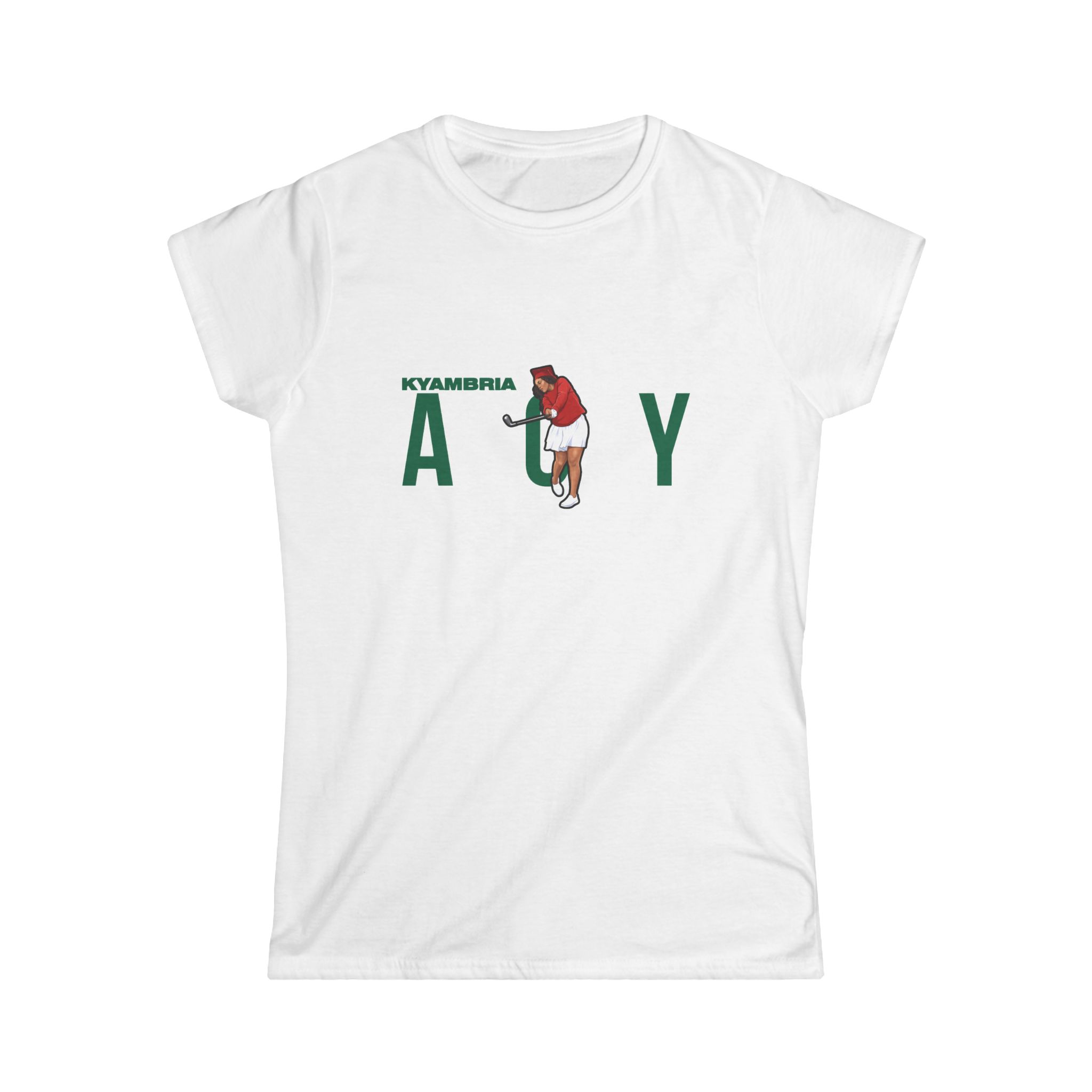 Women's Softstyle Tee — character_player_name in White