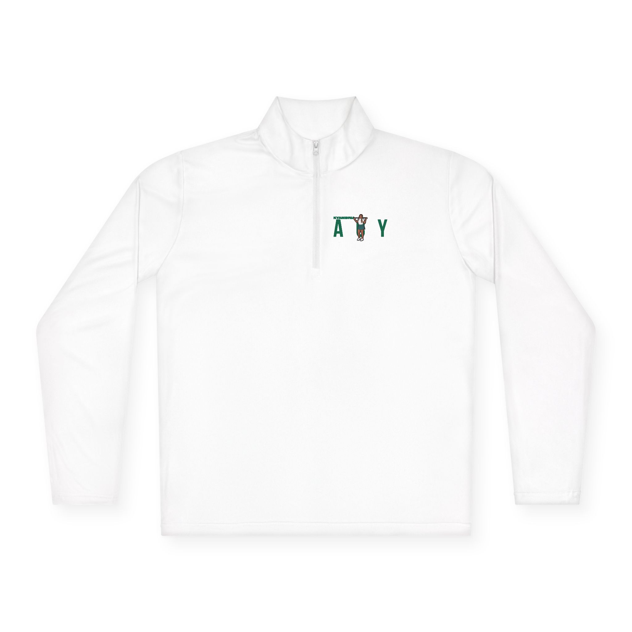 Q-Zip Pullover — character_player_name in White