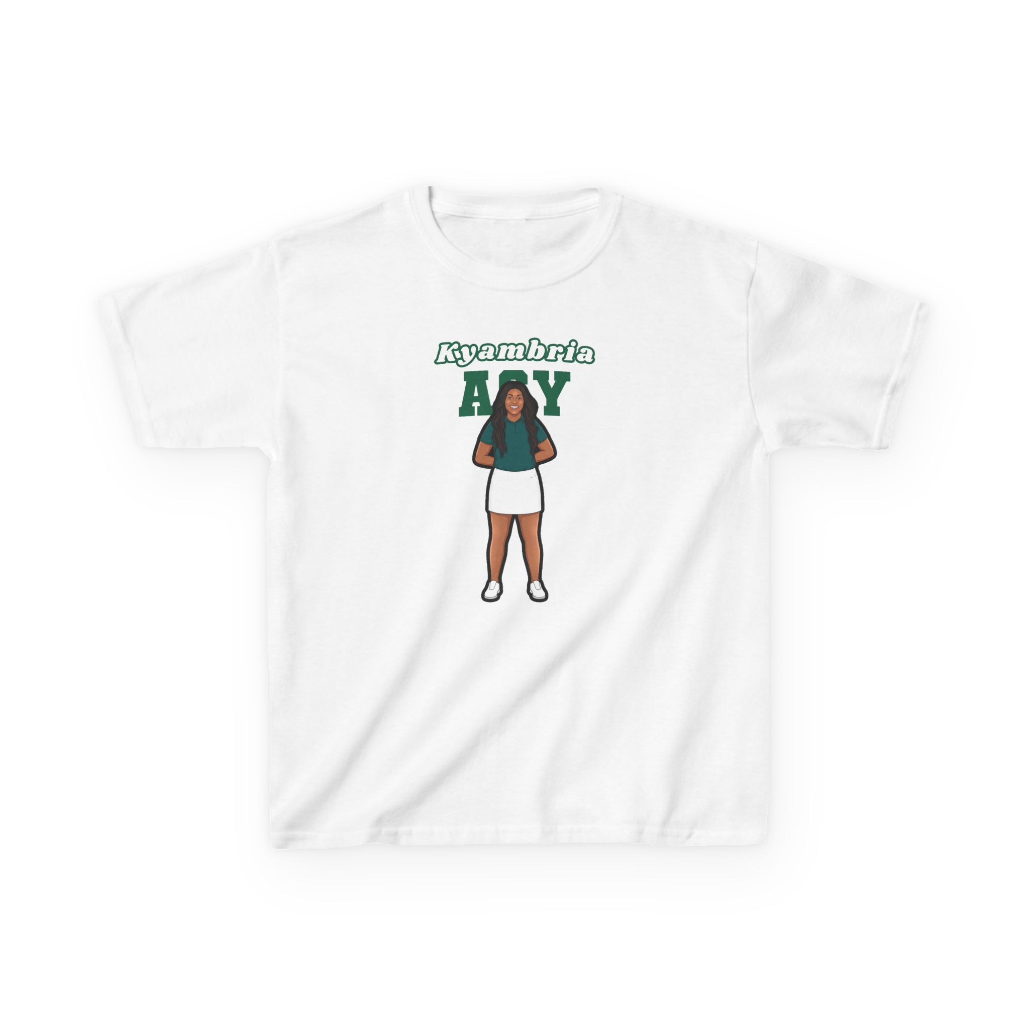 Youth Tee — character_name_arch in White
