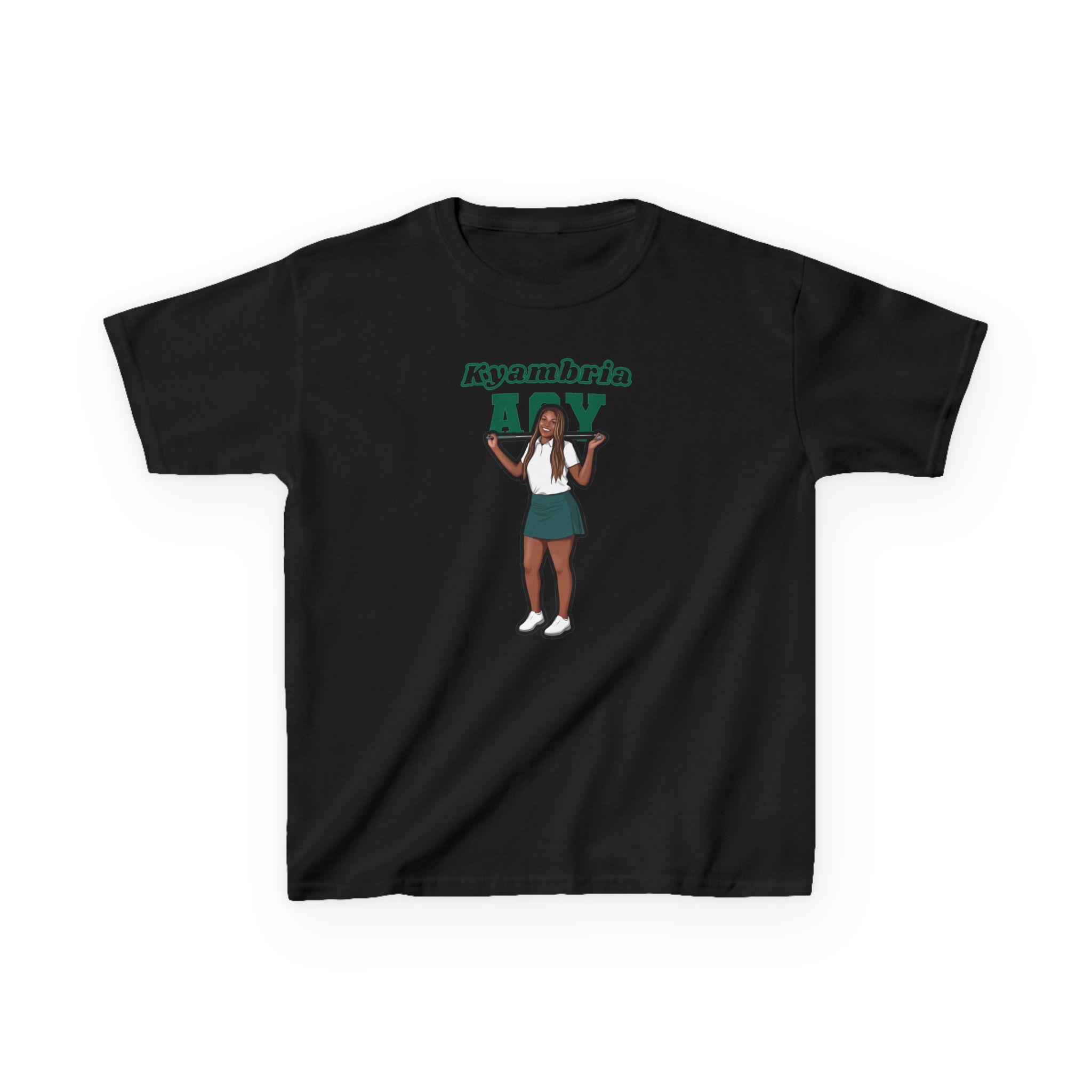 Youth Tee — character_name_arch in Black