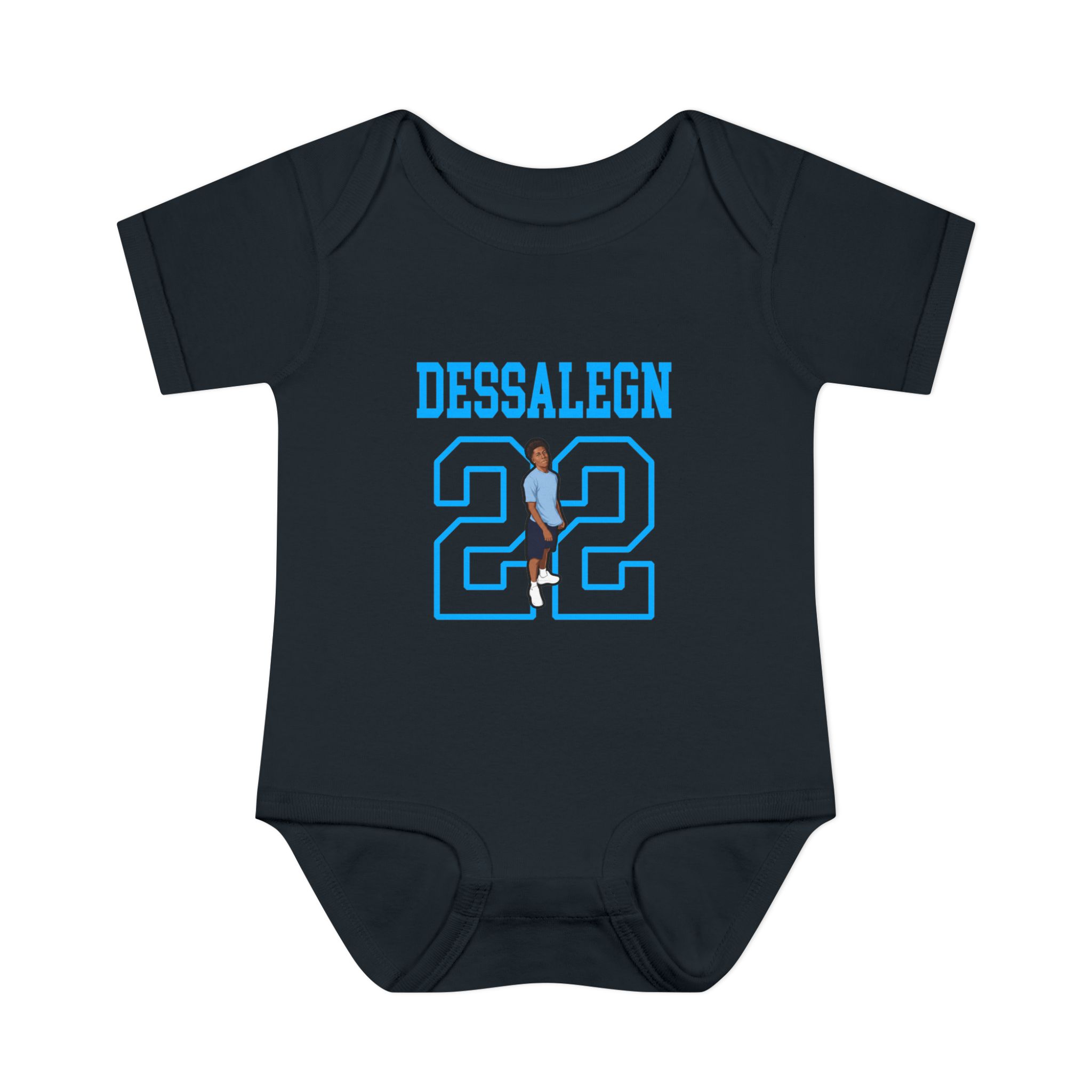Baby Onesie — character_shirsey in Black