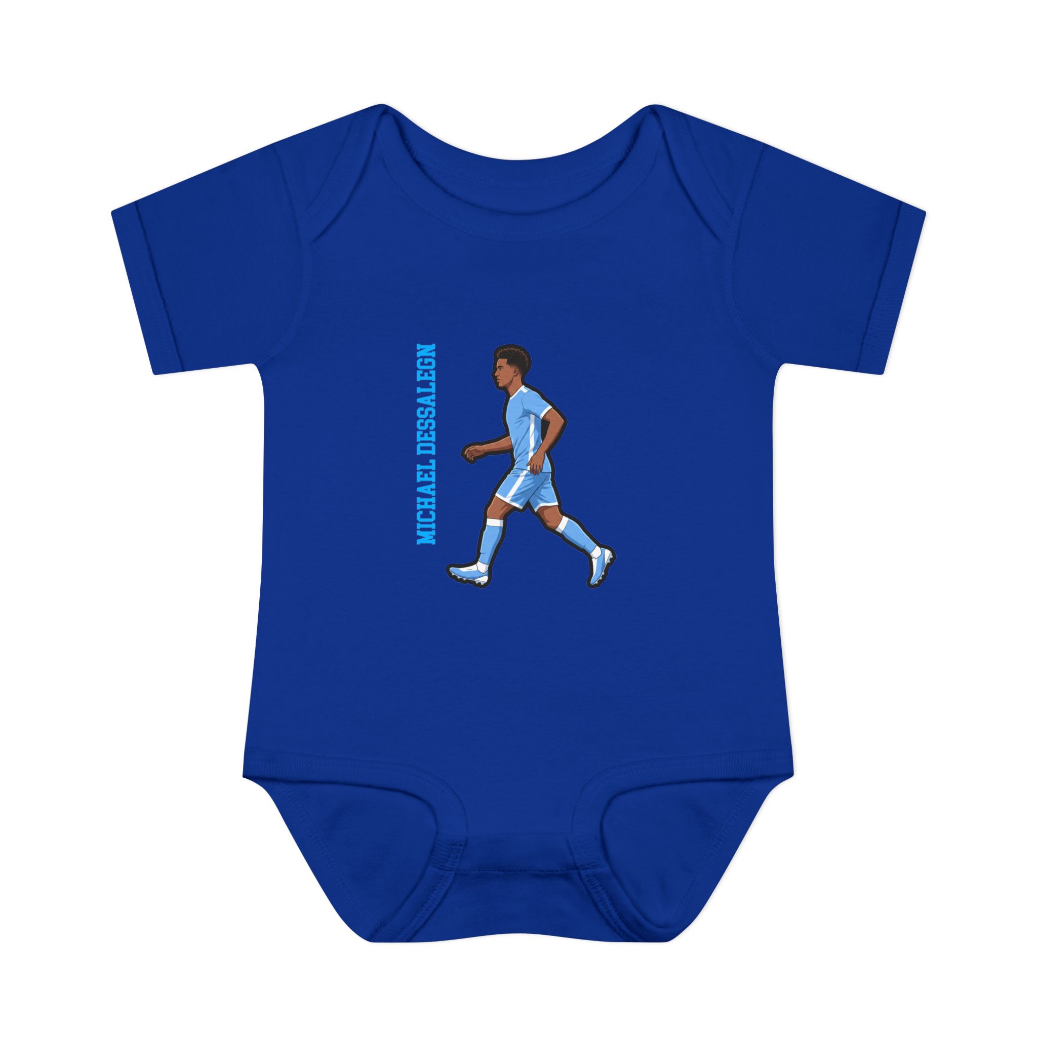 Baby Onesie — character_name_vertical in Royal