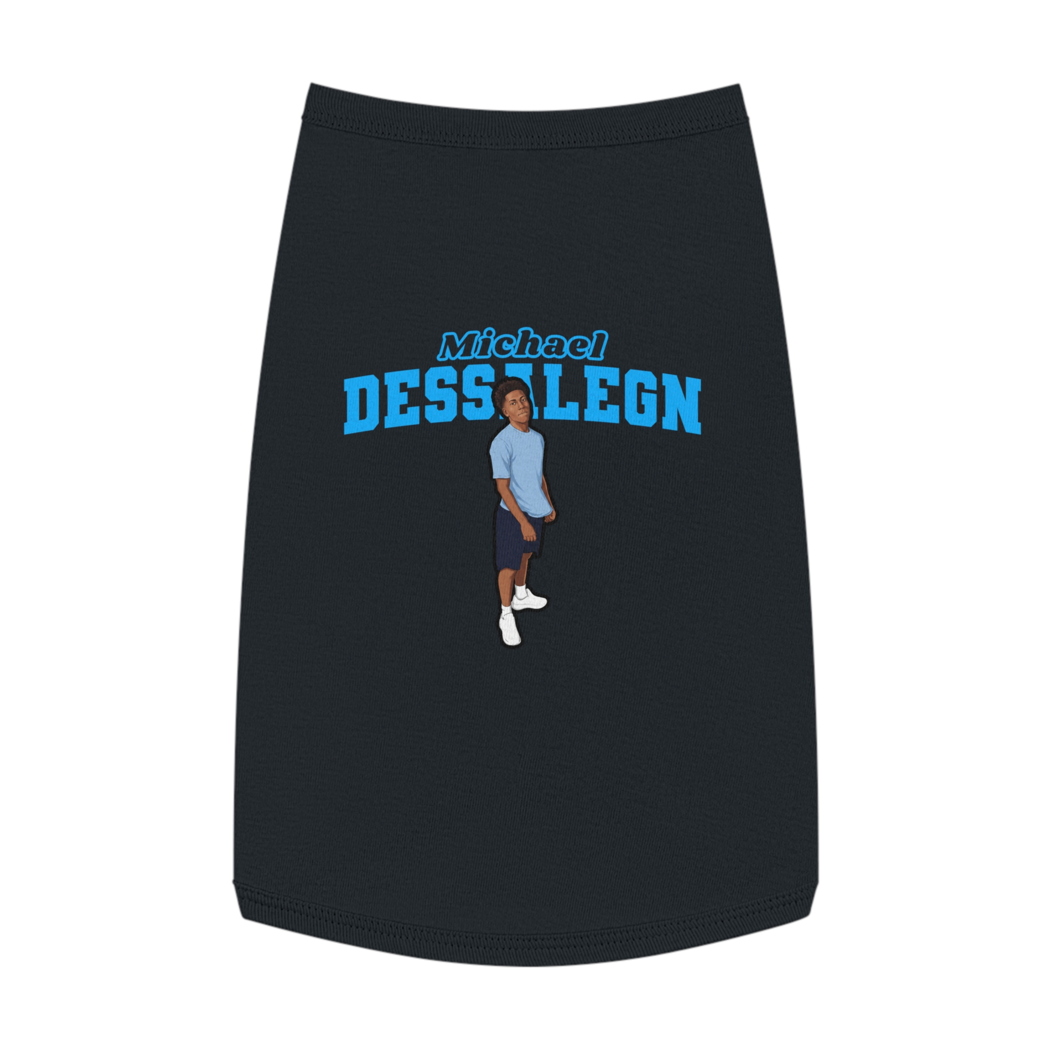 Pet Tank Top — character_name_arch in Black