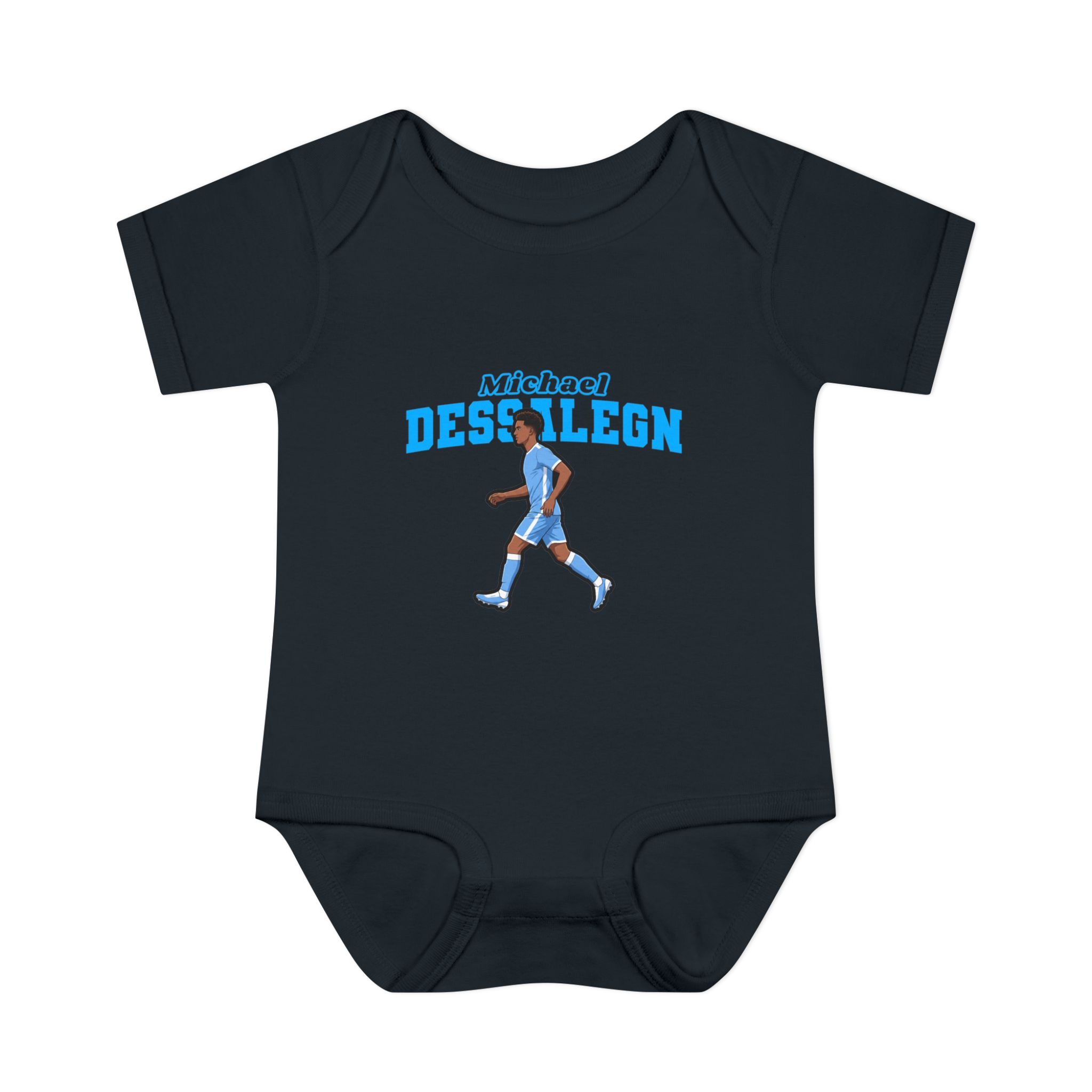 Baby Onesie — character_name_arch in Black