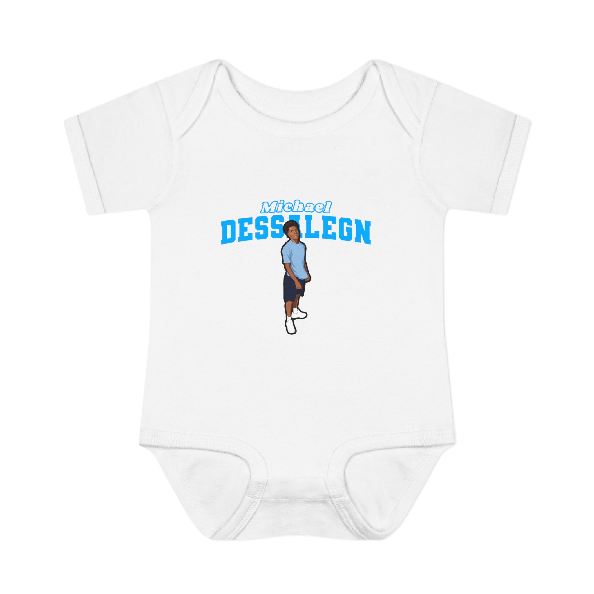Baby Onesie — character_name_arch in White