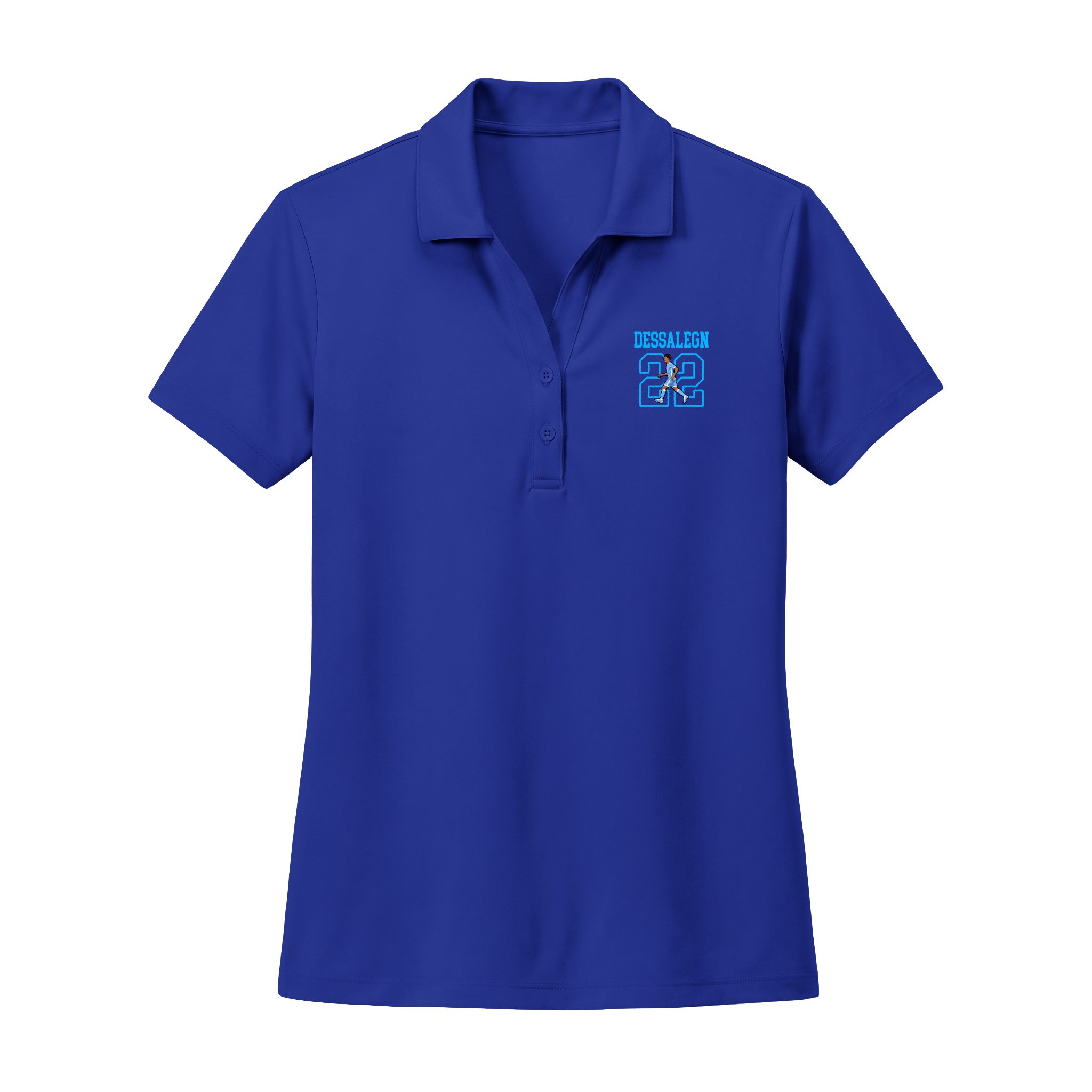 Women's Polo — character_shirsey in Royal