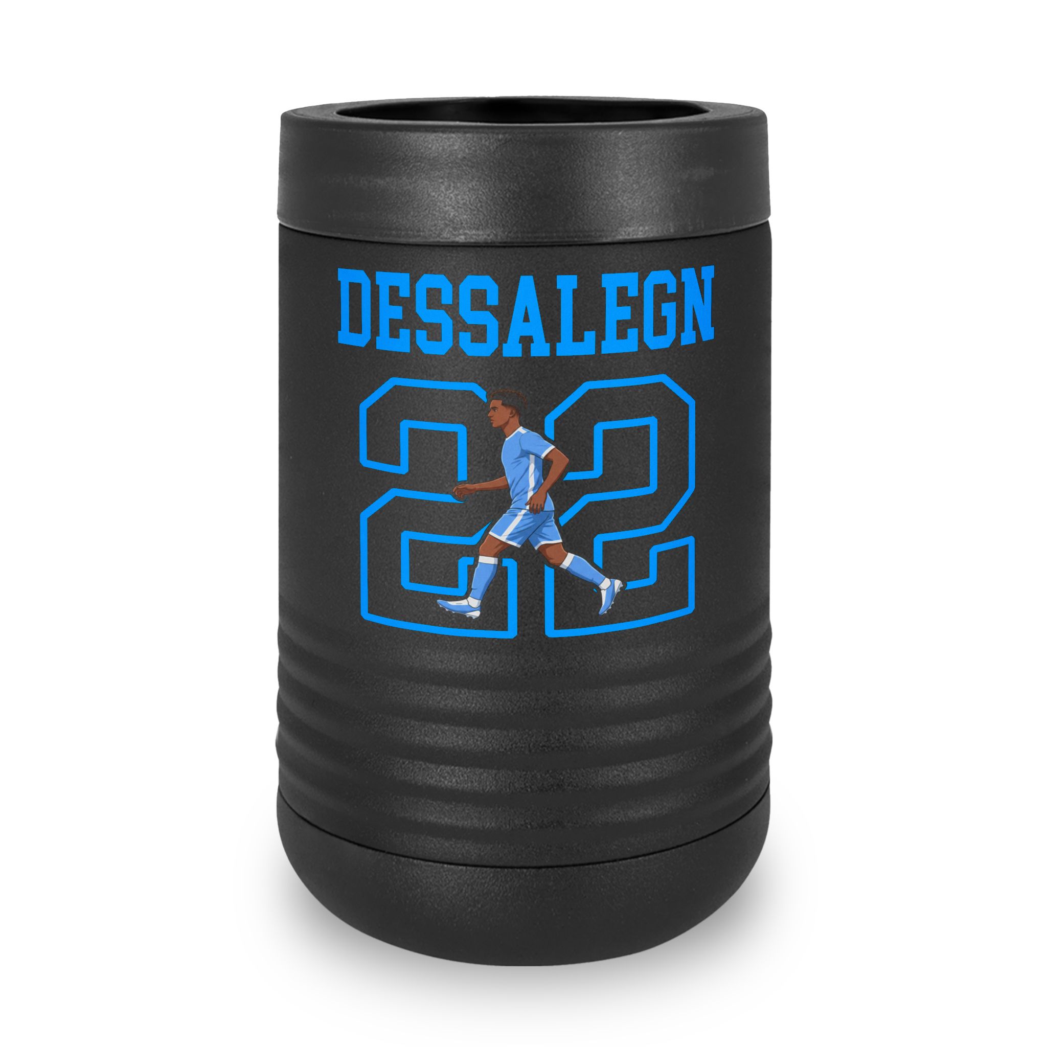 Stainless Can Cooler — character_shirsey in Black