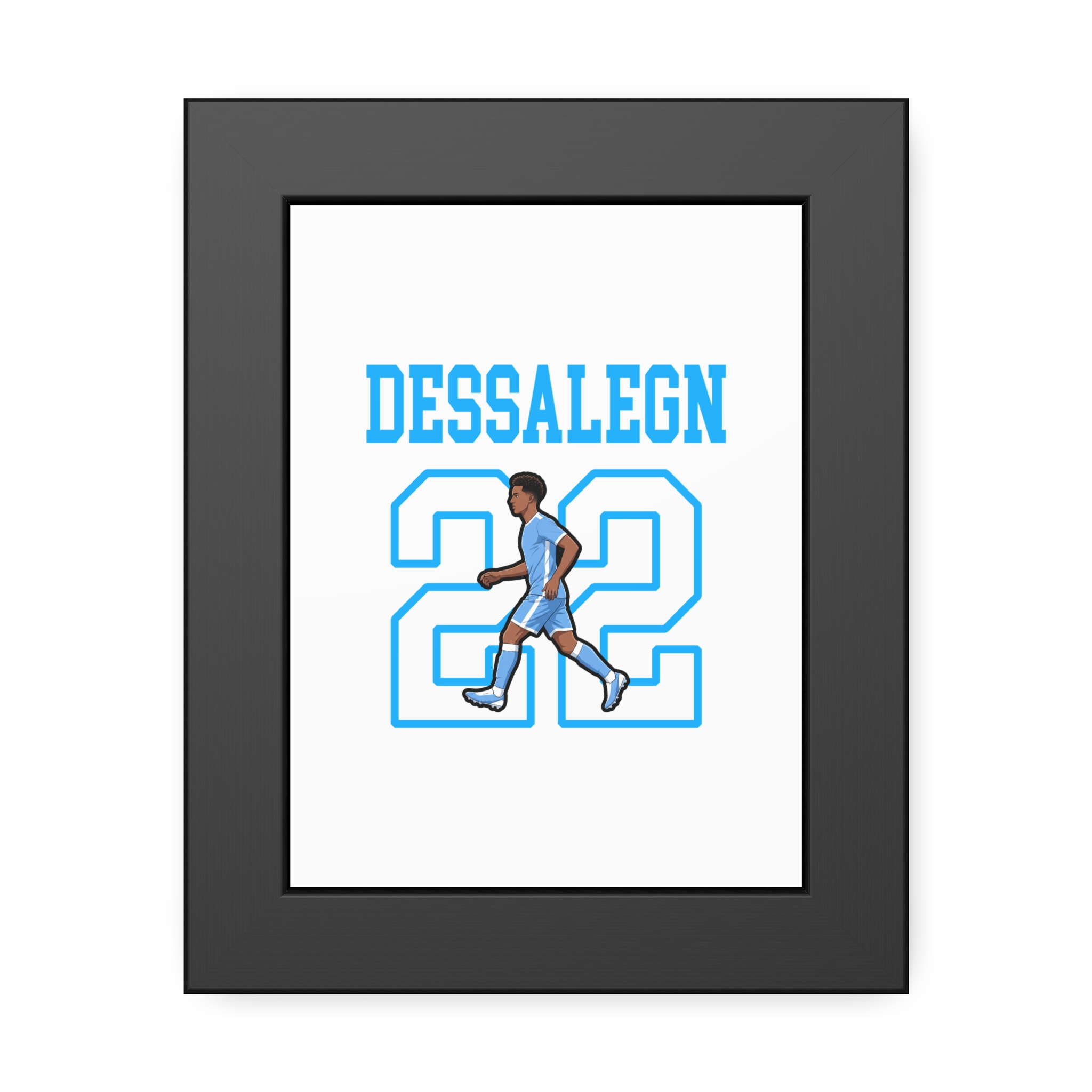 Framed Poster — character_shirsey in Black