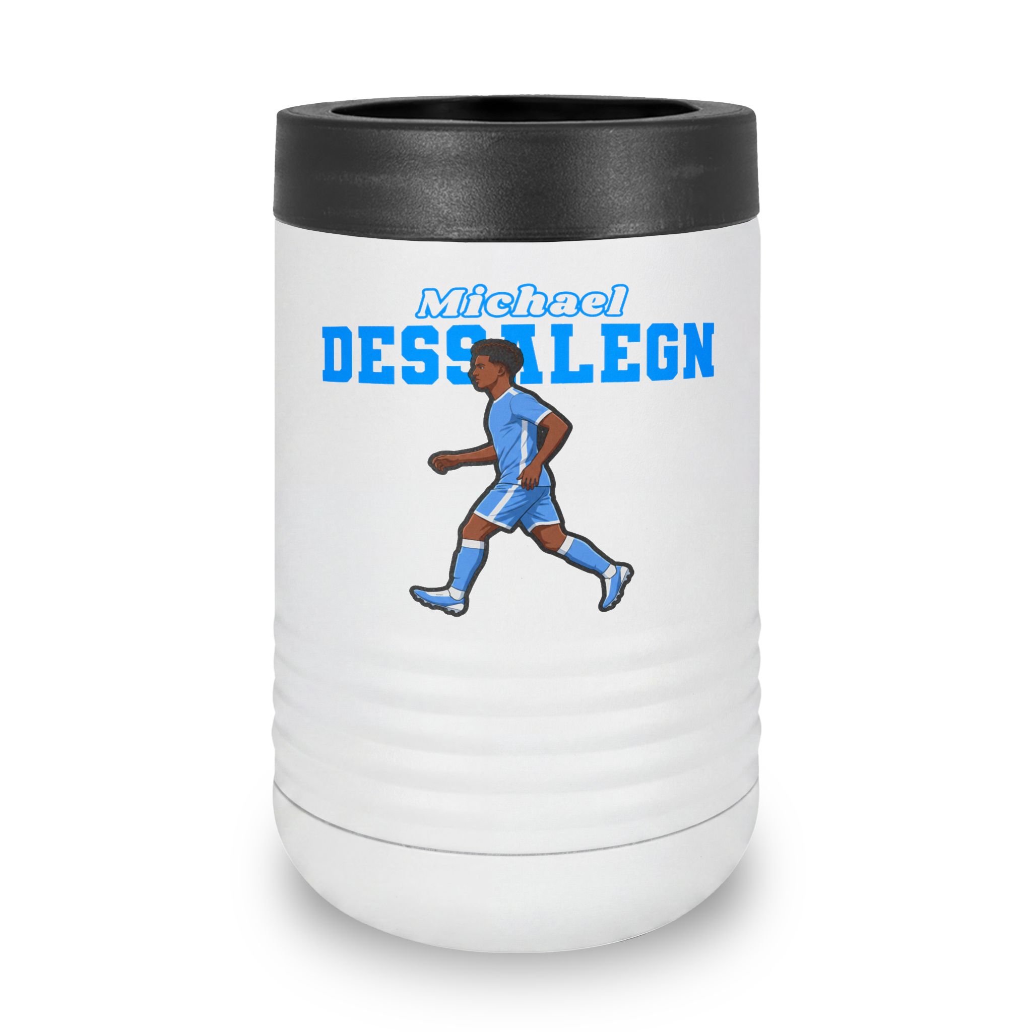 Stainless Can Cooler — character_name_arch in White