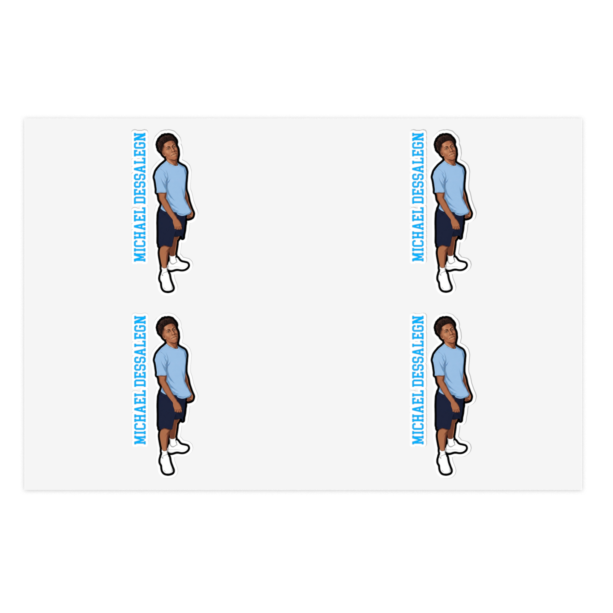 Sticker Sheet — character_name_vertical in Classic