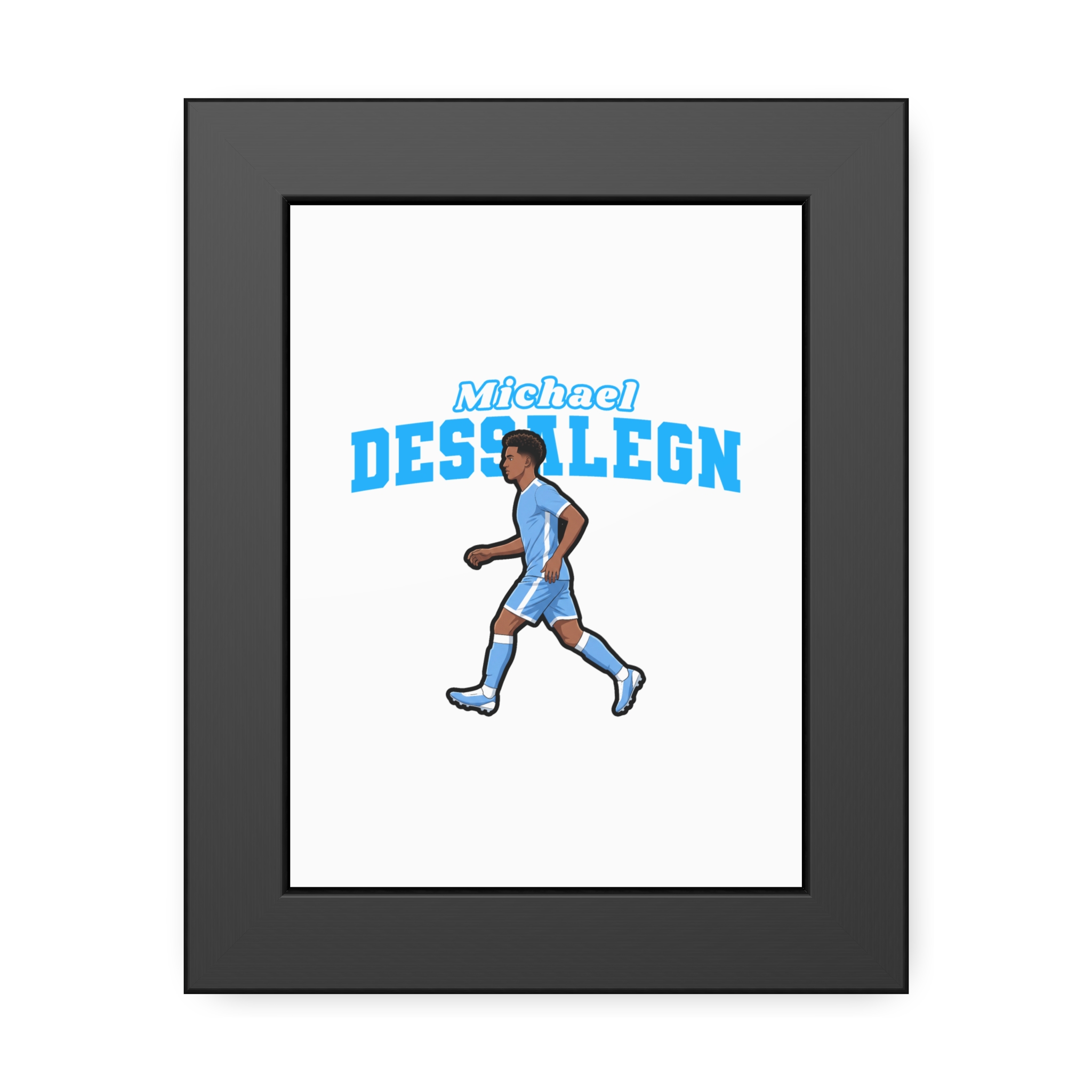 Framed Poster — character_name_arch in Black