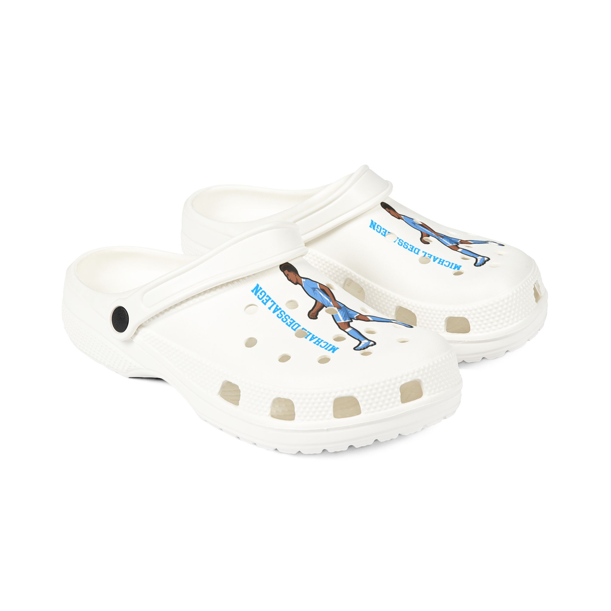 Rubber Clogs — character_name_vertical in White