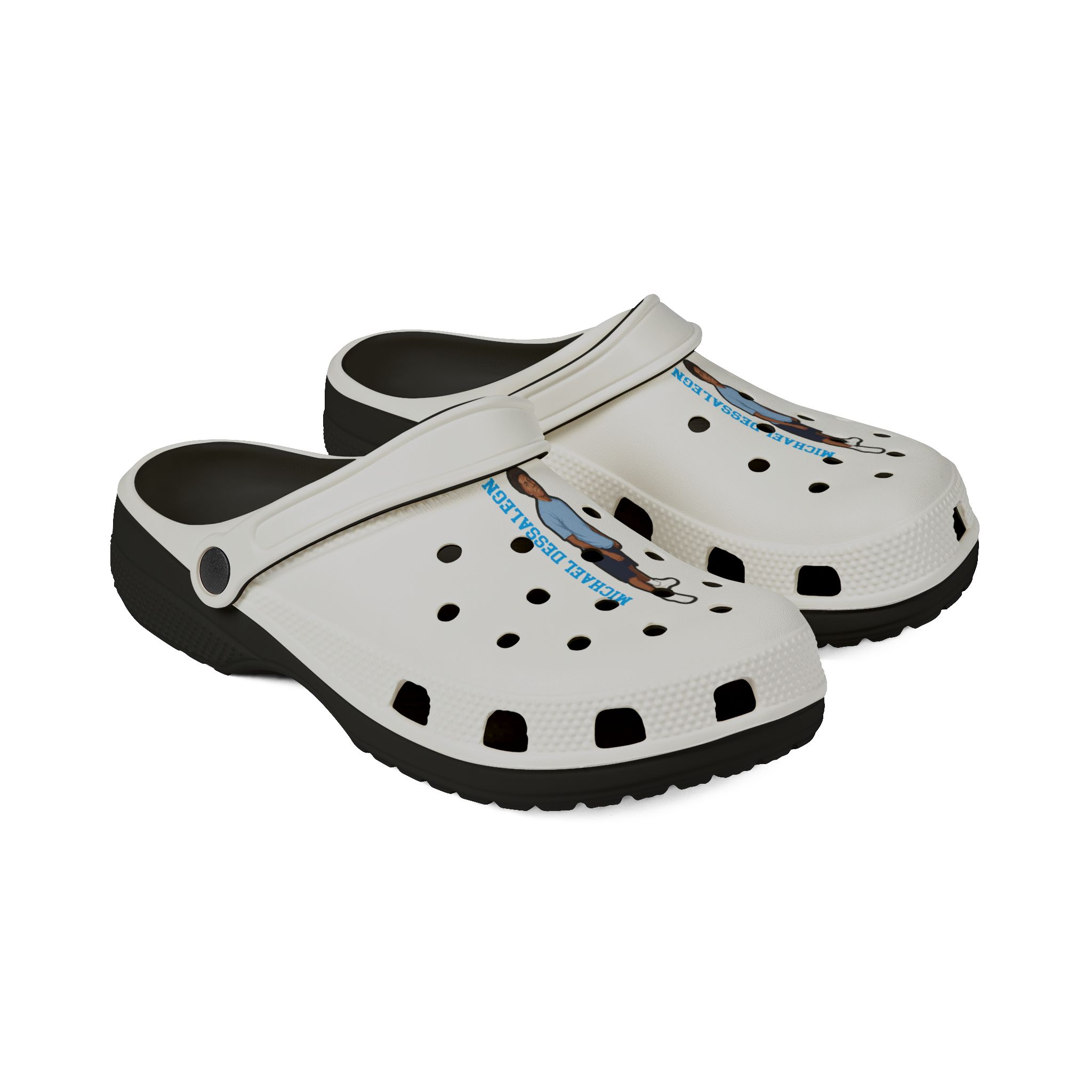 Rubber Clogs — character_name_vertical in Black