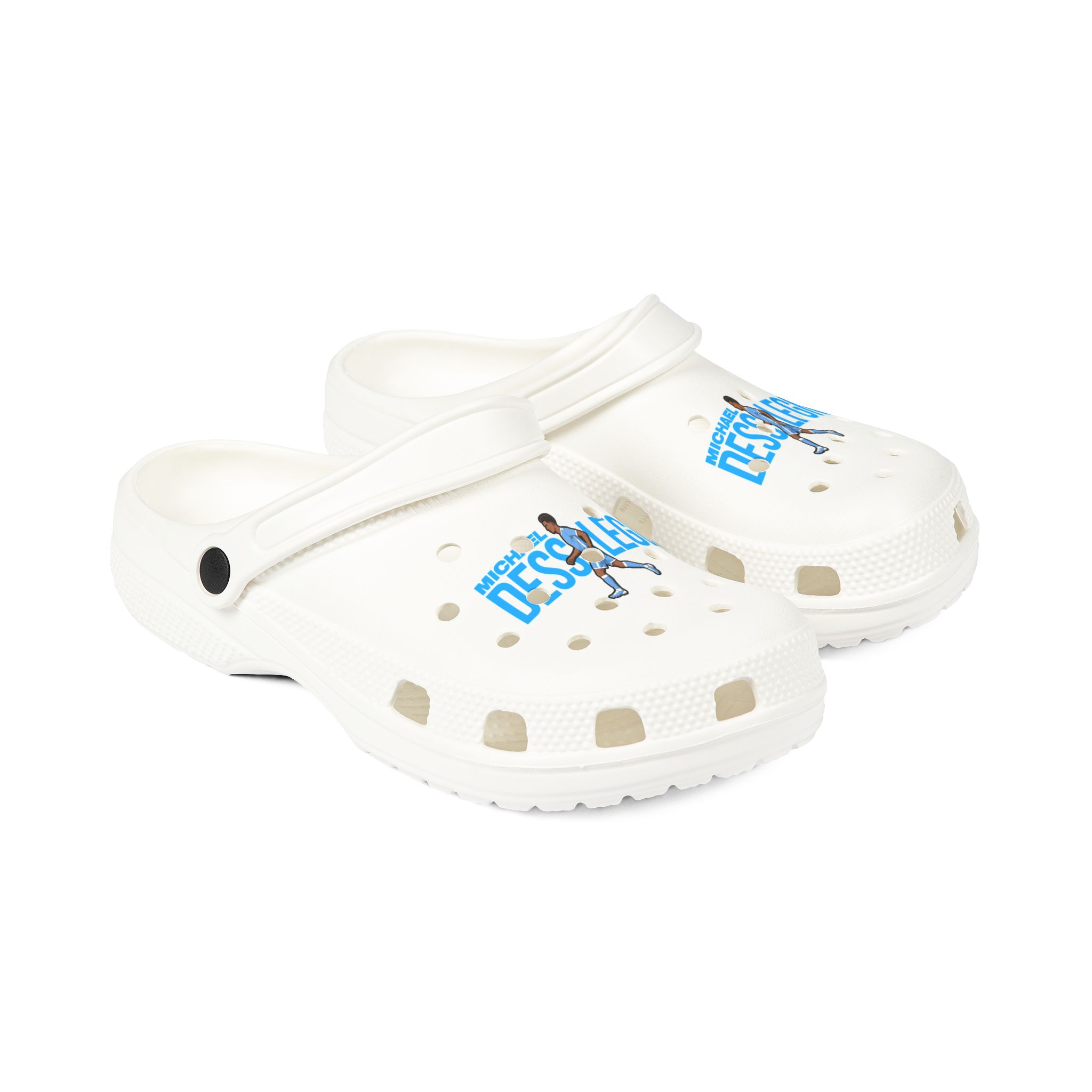 Rubber Clogs — character_player_name in White