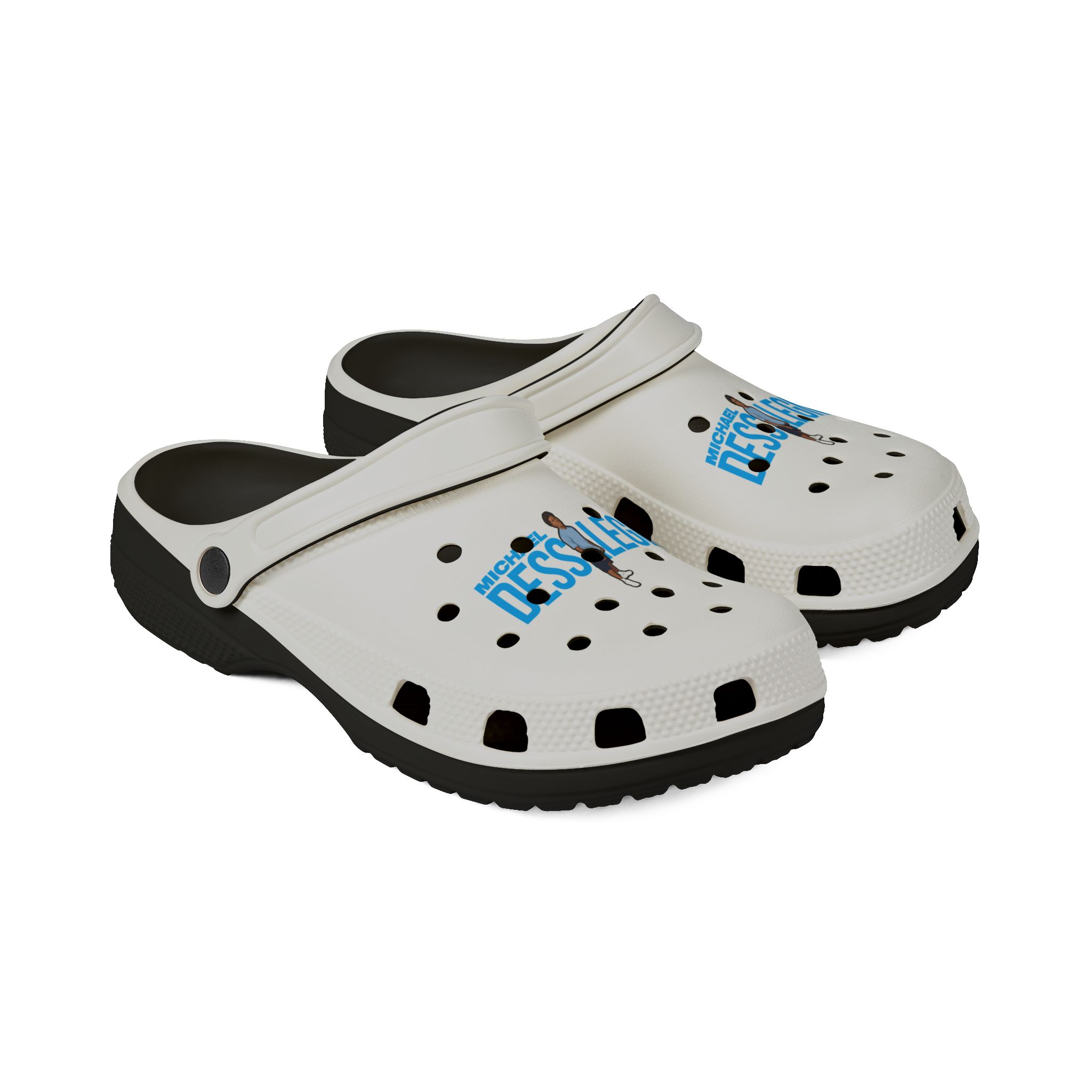 Rubber Clogs — character_player_name in Black