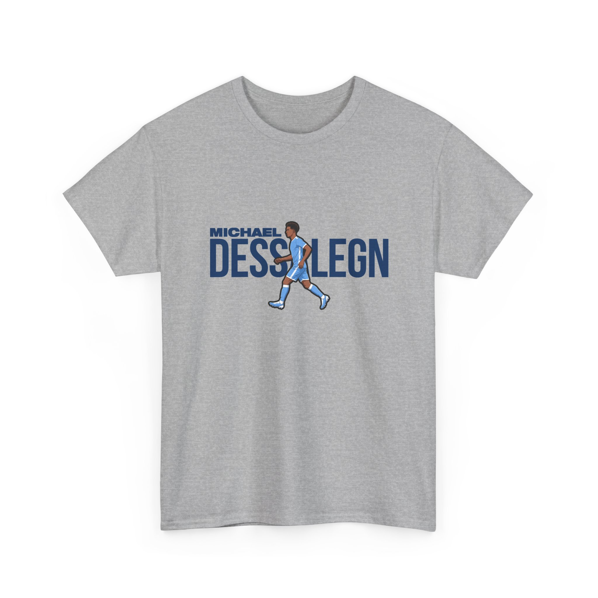 Tee — character_player_name in Grey