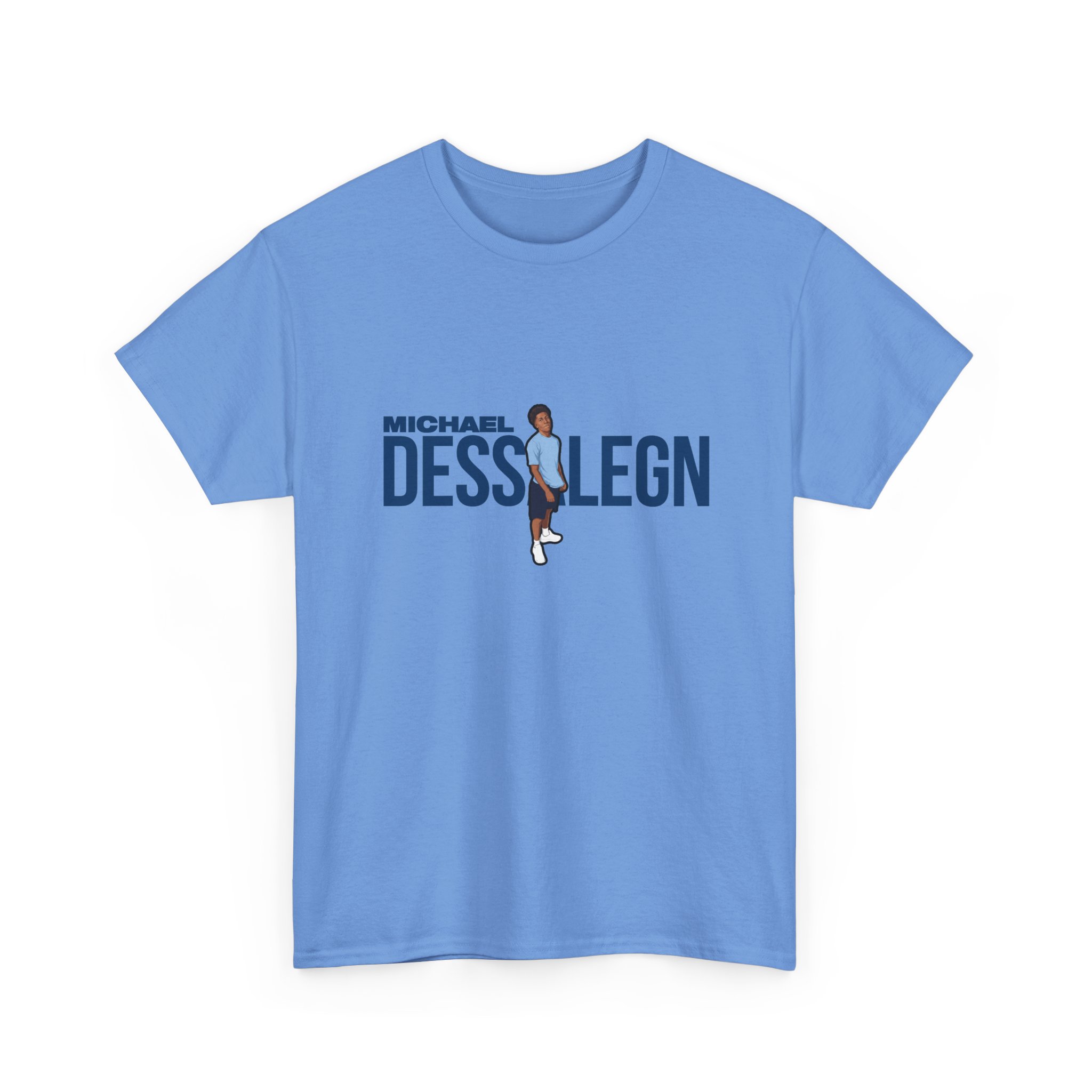 Tee — character_player_name in Blue