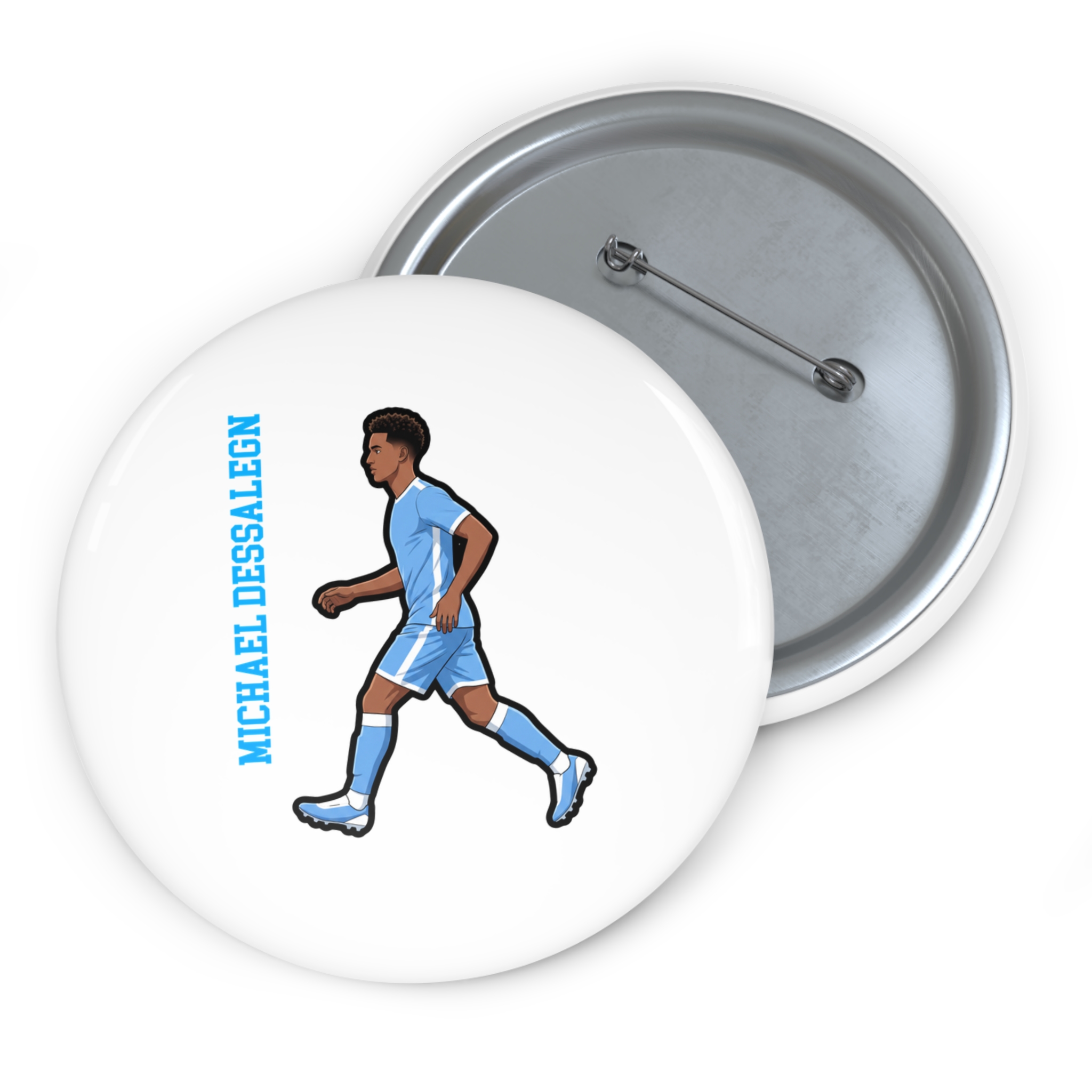 Game Day Pin — character_name_vertical in Classic