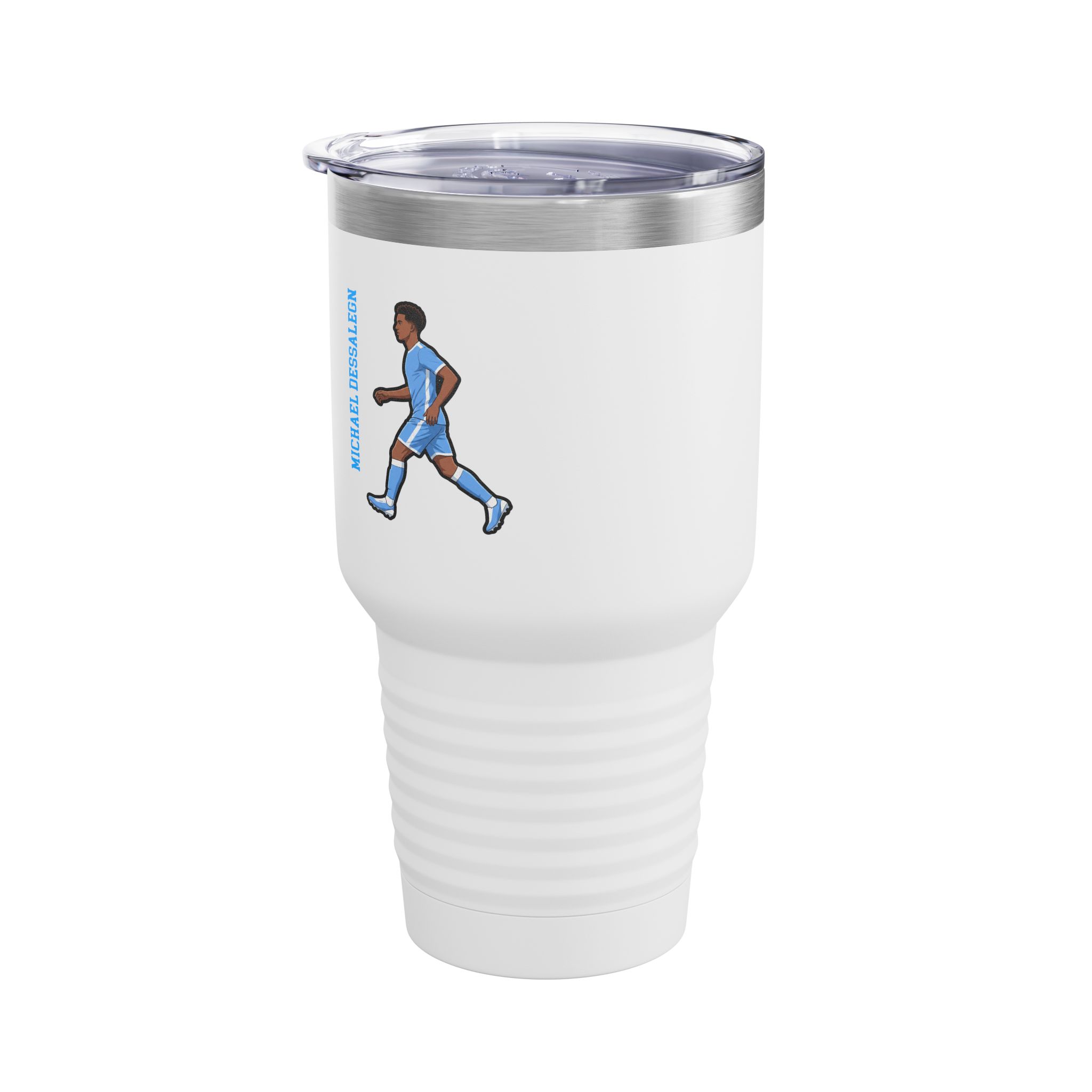 30oz Tumbler — character_name_vertical in White