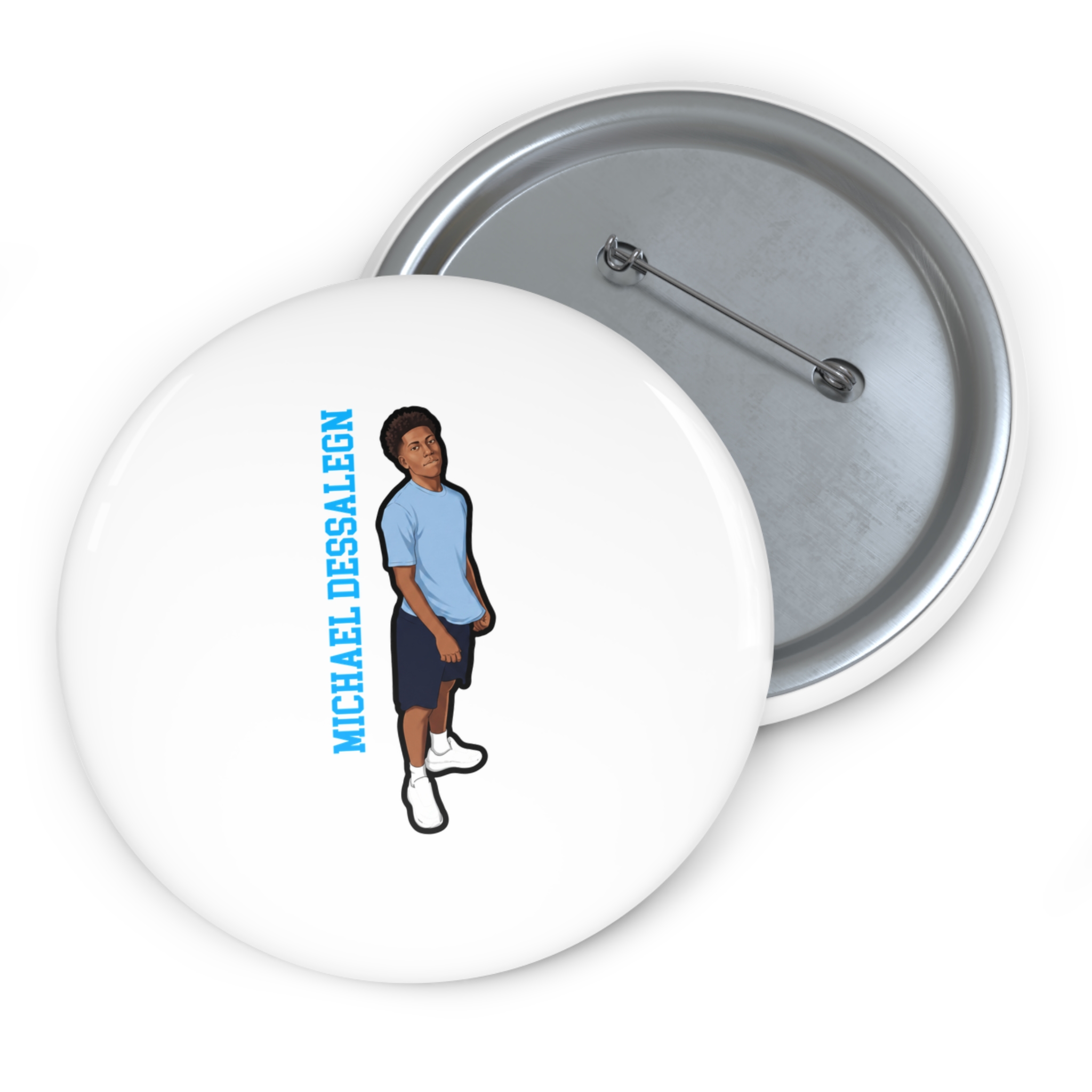 Game Day Pin — character_name_vertical in Classic