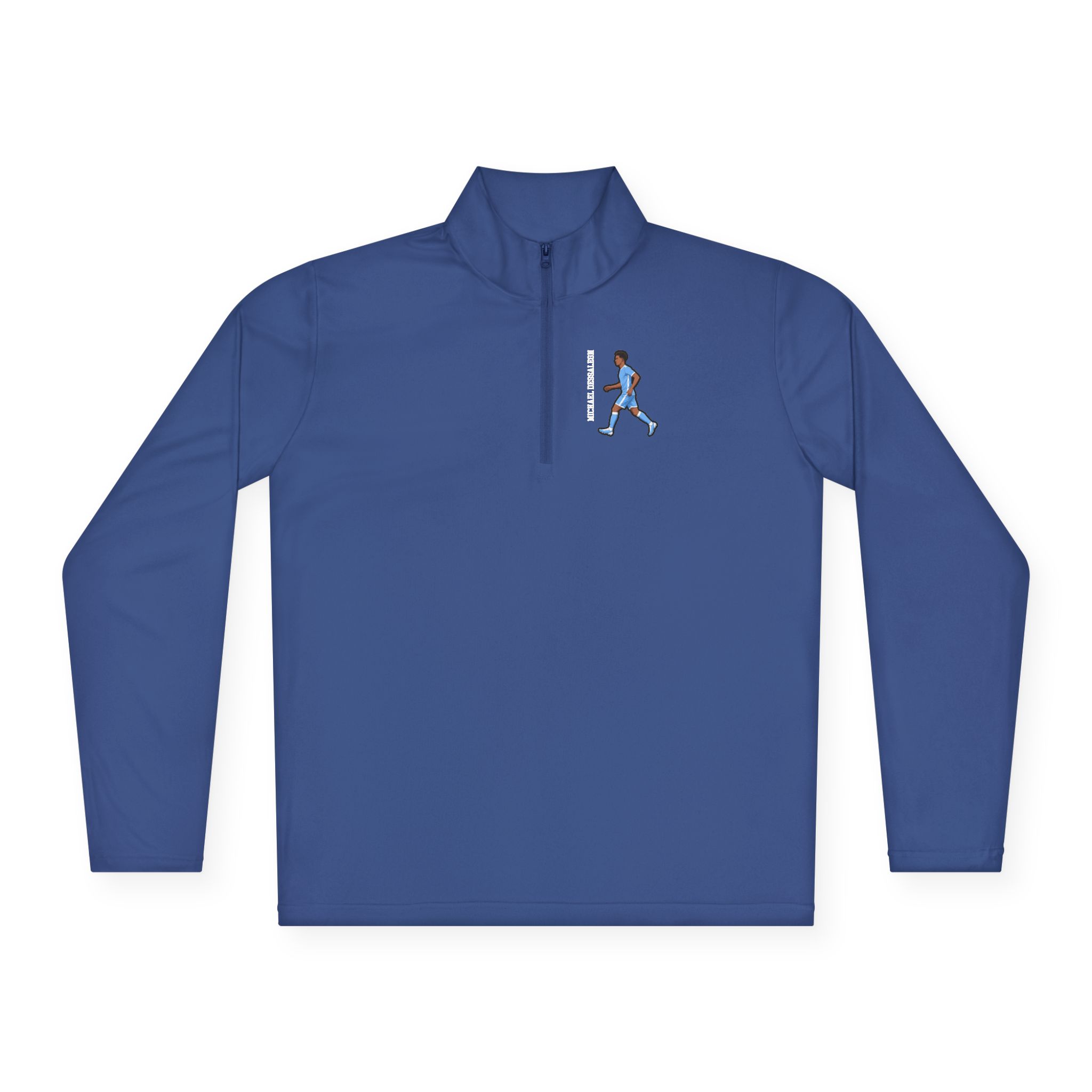 Q-Zip Pullover — character_name_vertical in Royal