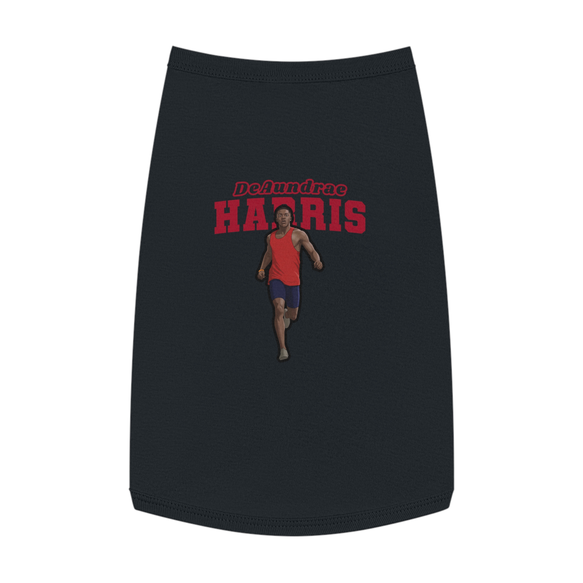Pet Tank Top — character_name_arch in Black