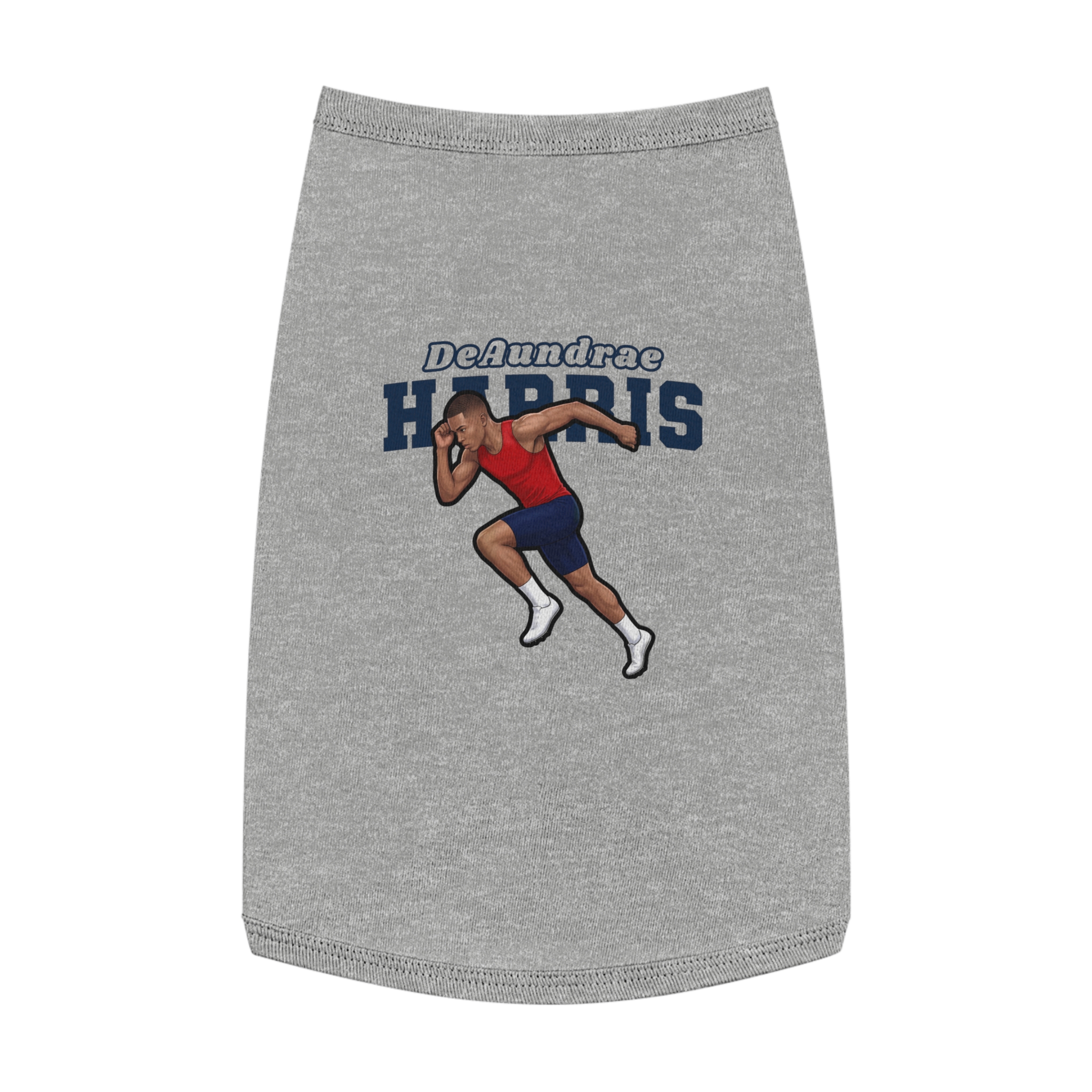 Pet Tank Top — character_name_arch in White