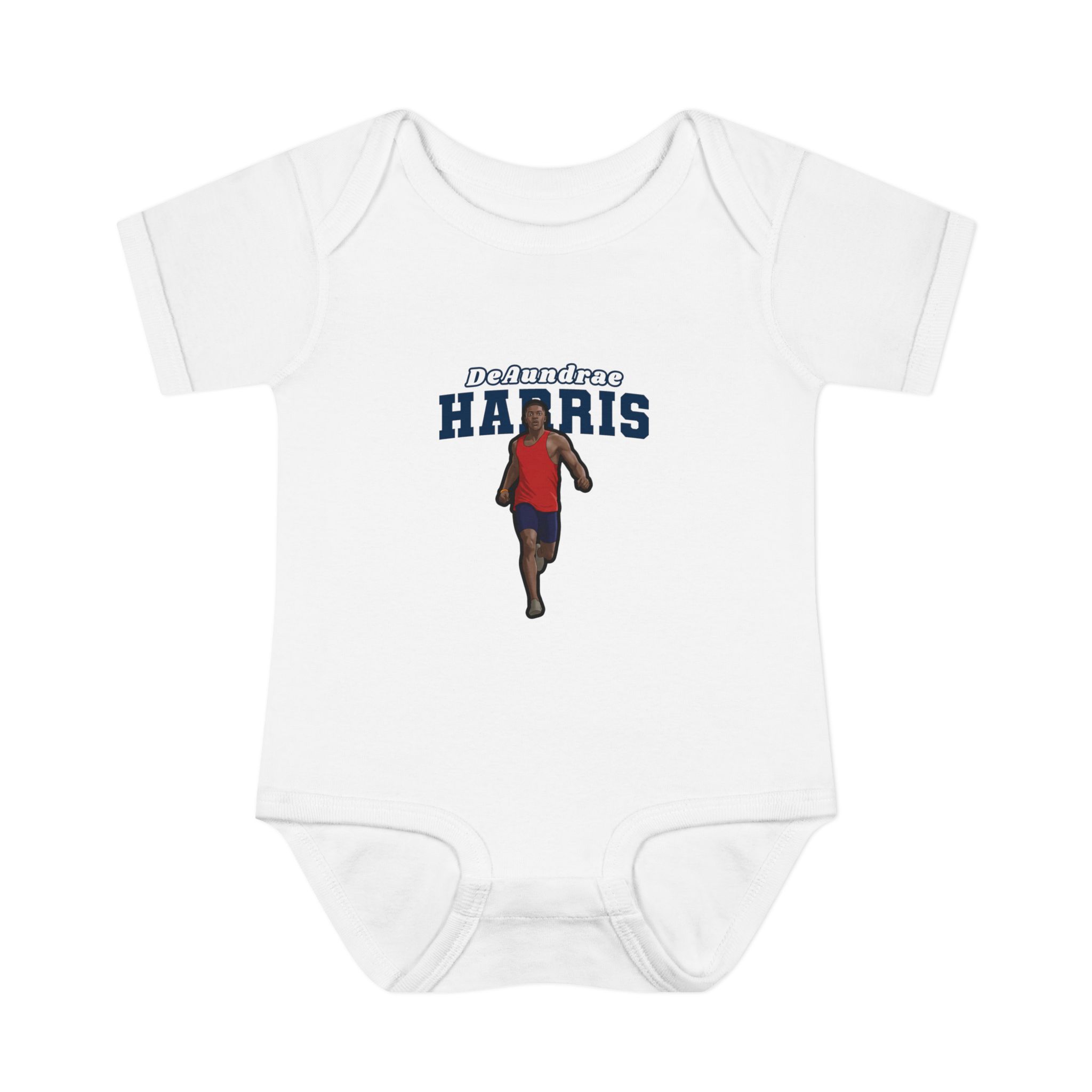 Baby Onesie — character_name_arch in White