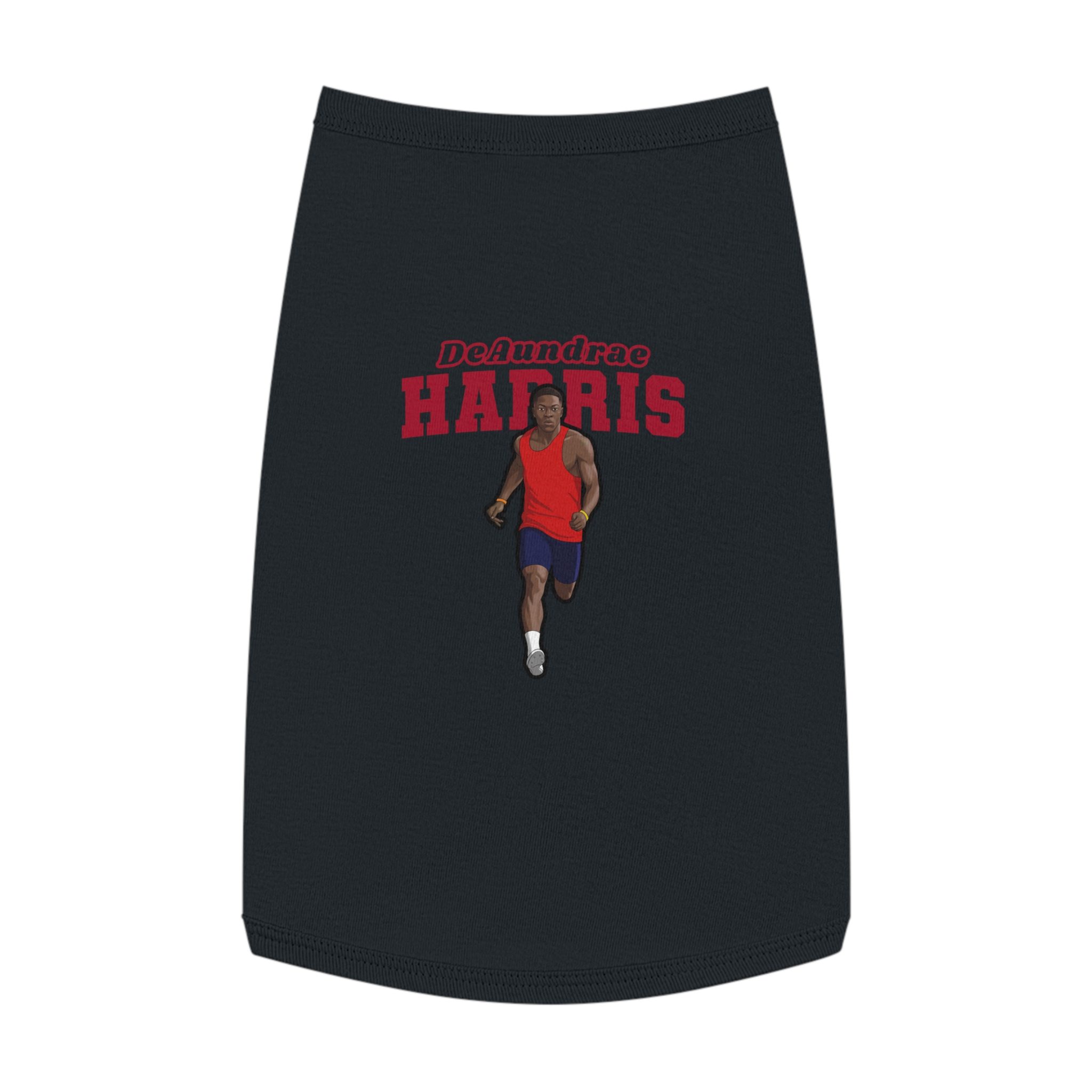 Pet Tank Top — character_name_arch in Black