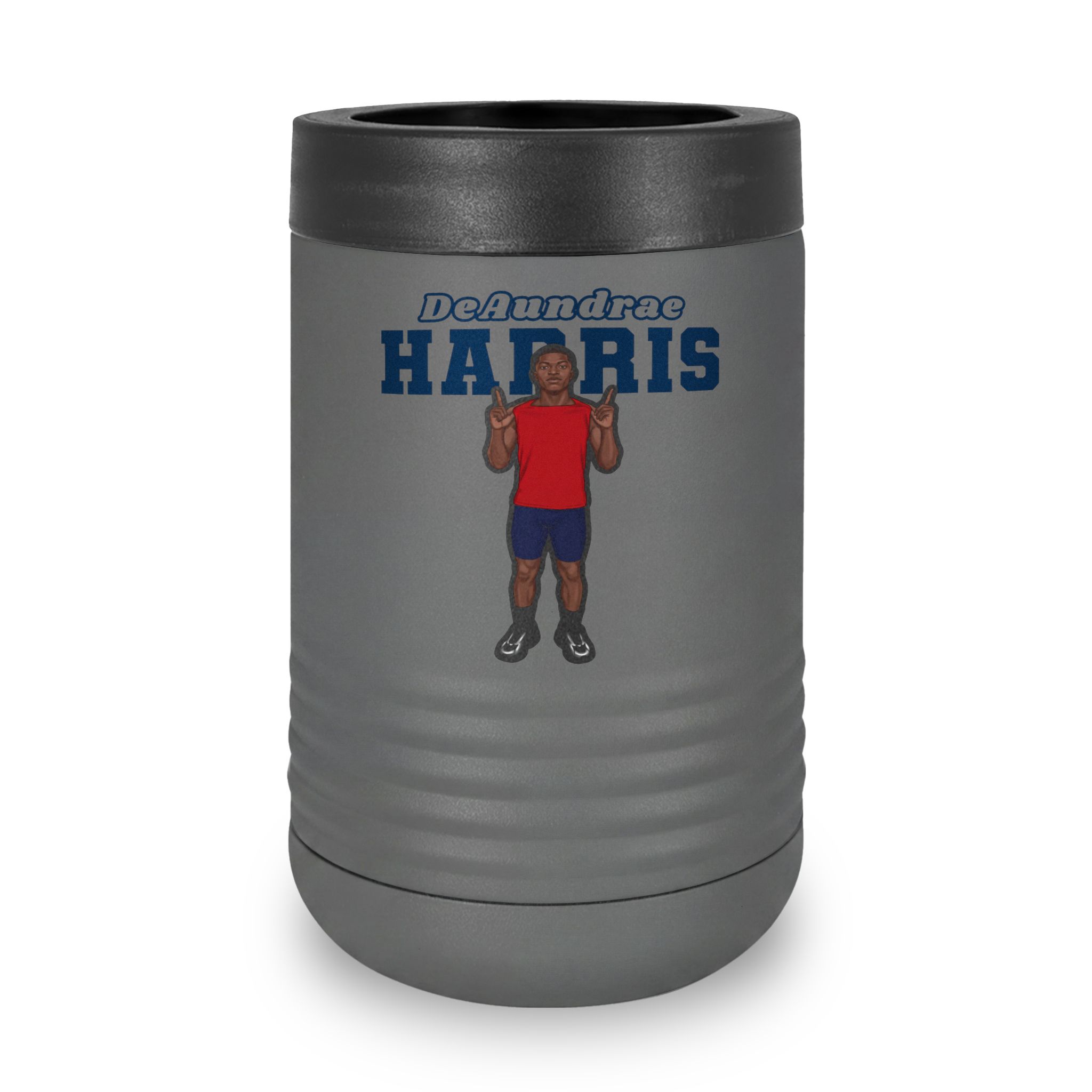 Stainless Can Cooler — character_name_arch in Grey