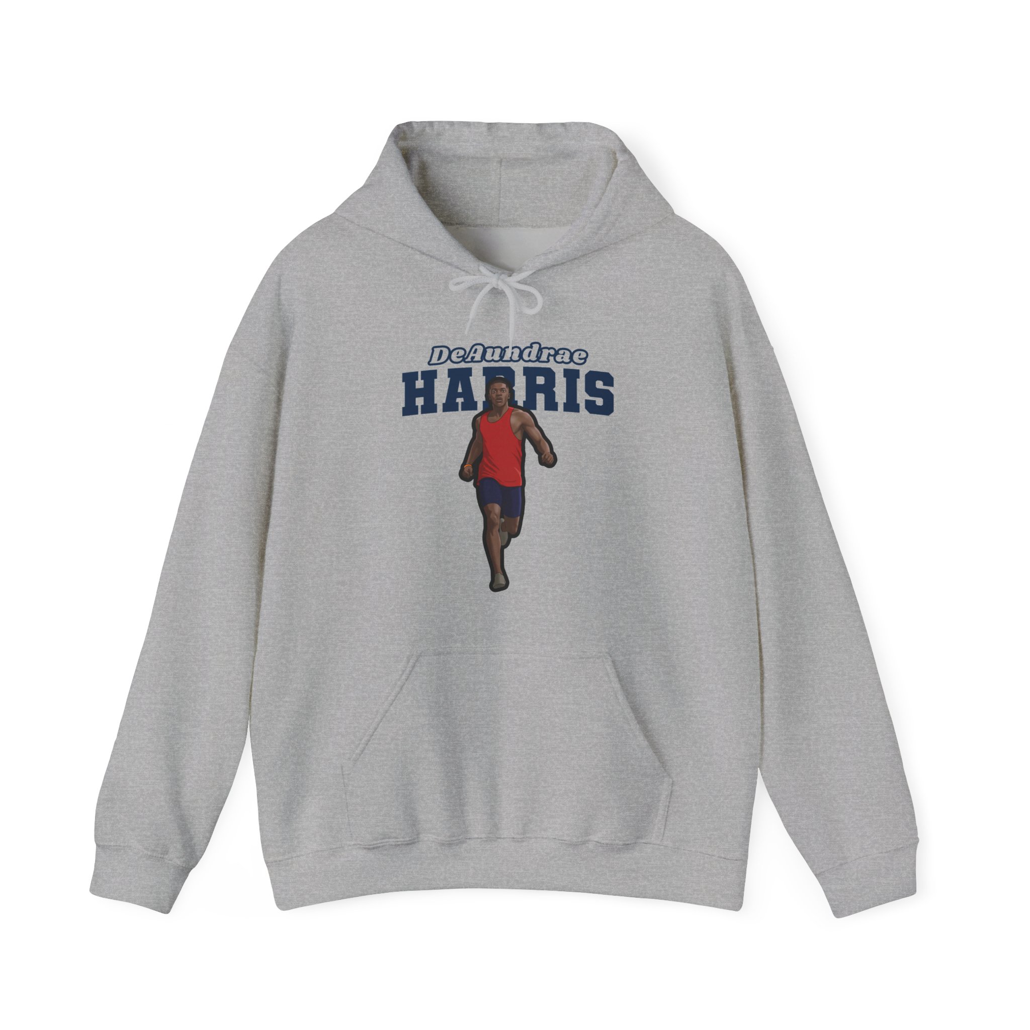 Hoodie — character_name_arch in Grey