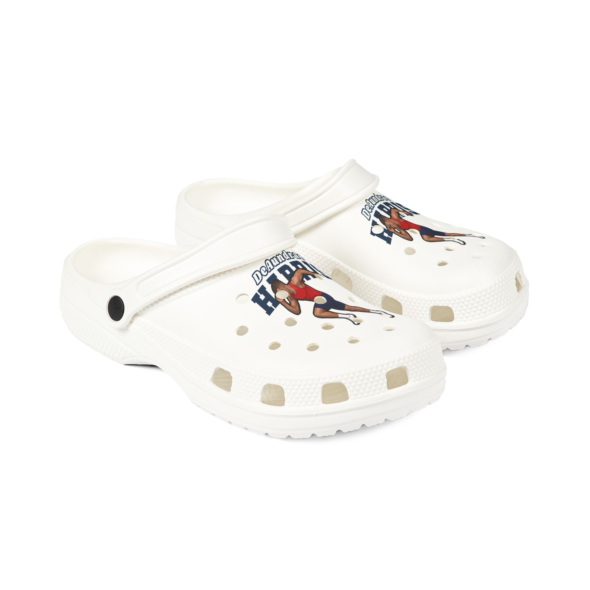 Rubber Clogs — character_name_arch in White