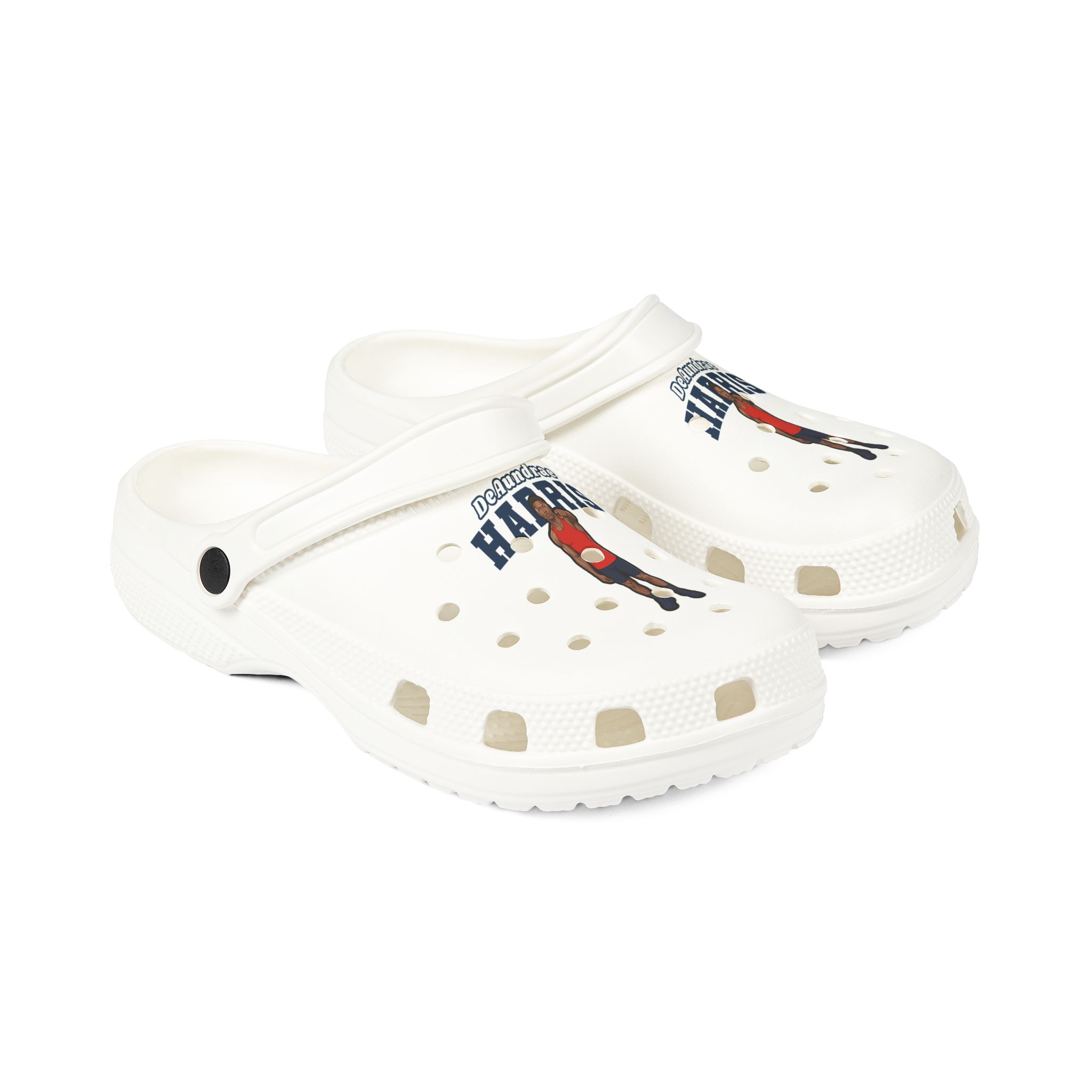 Rubber Clogs — character_name_arch in White