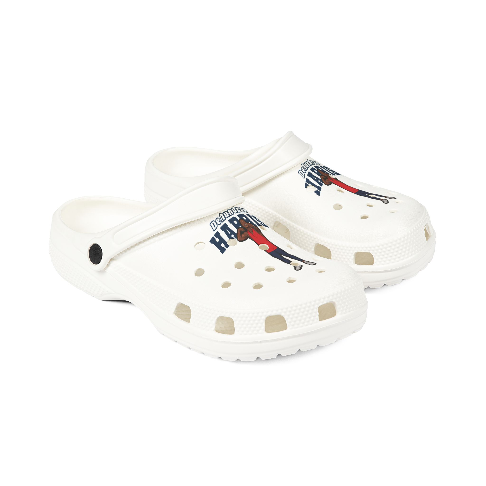 Rubber Clogs — character_name_arch in White