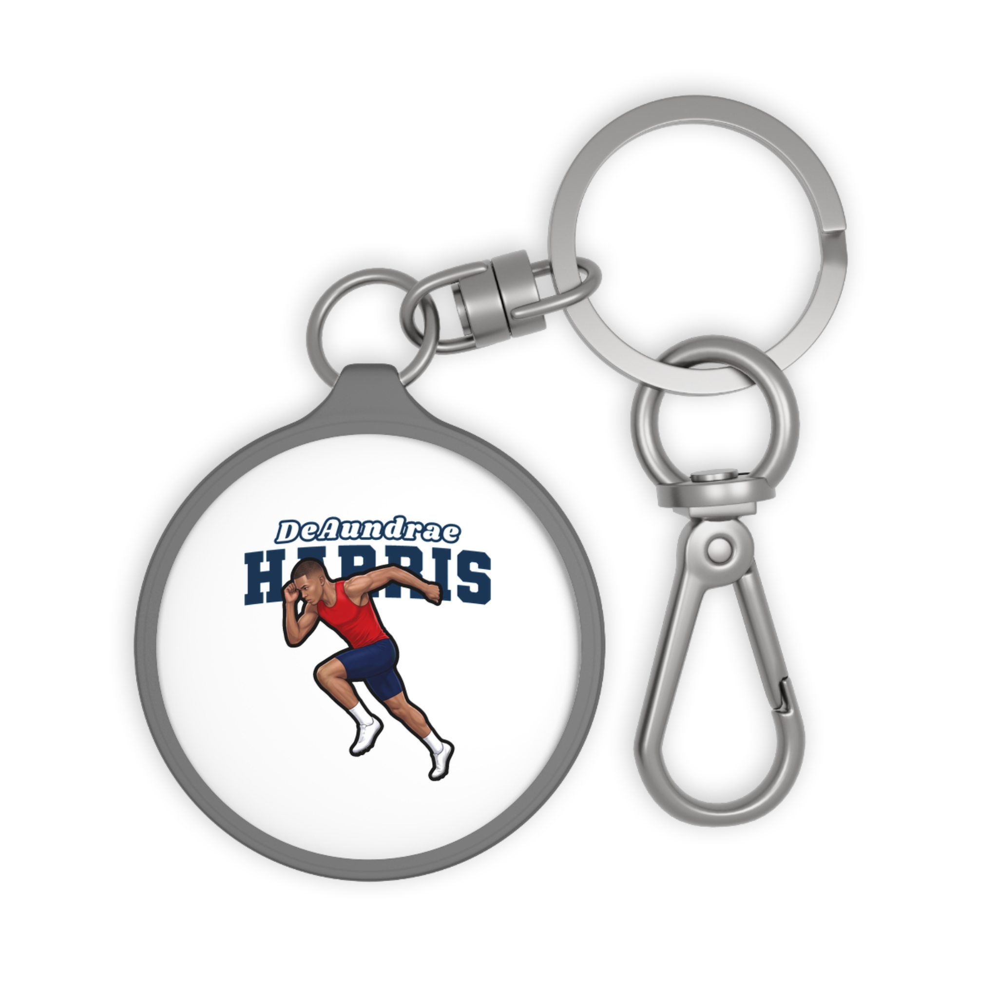 Keychain — character_name_arch in Grey
