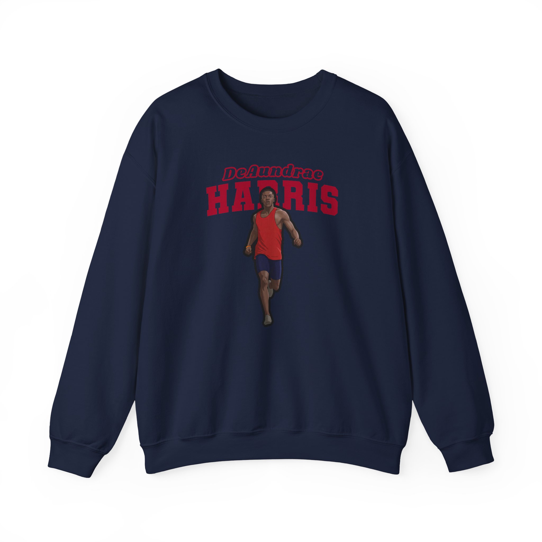 Crewneck Sweatshirt — character_name_arch in Navy