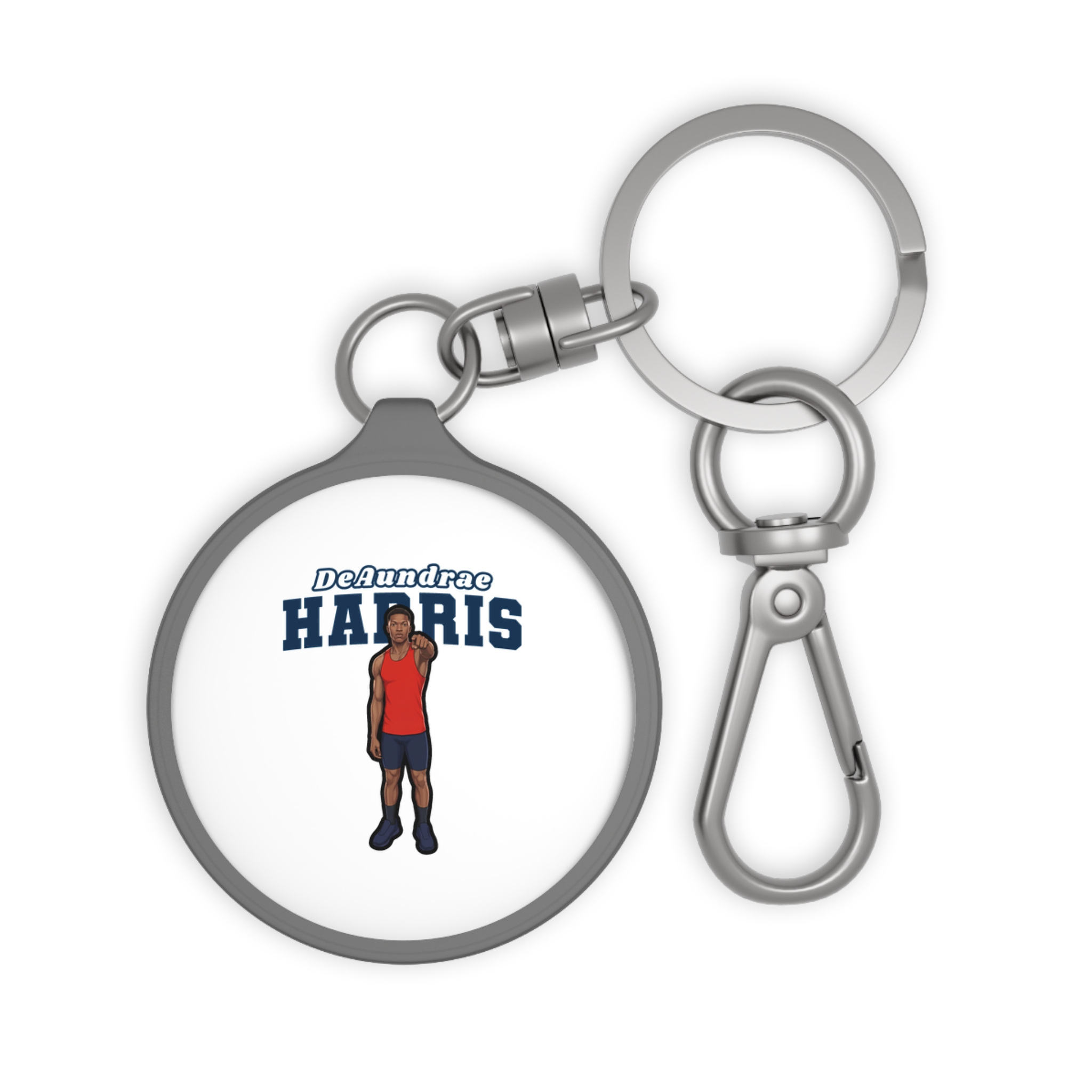 Keychain — character_name_arch in Grey