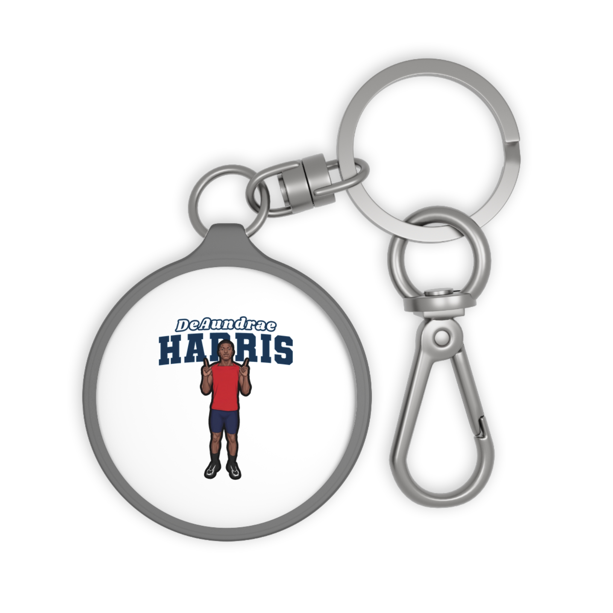 Keychain — character_name_arch in Grey
