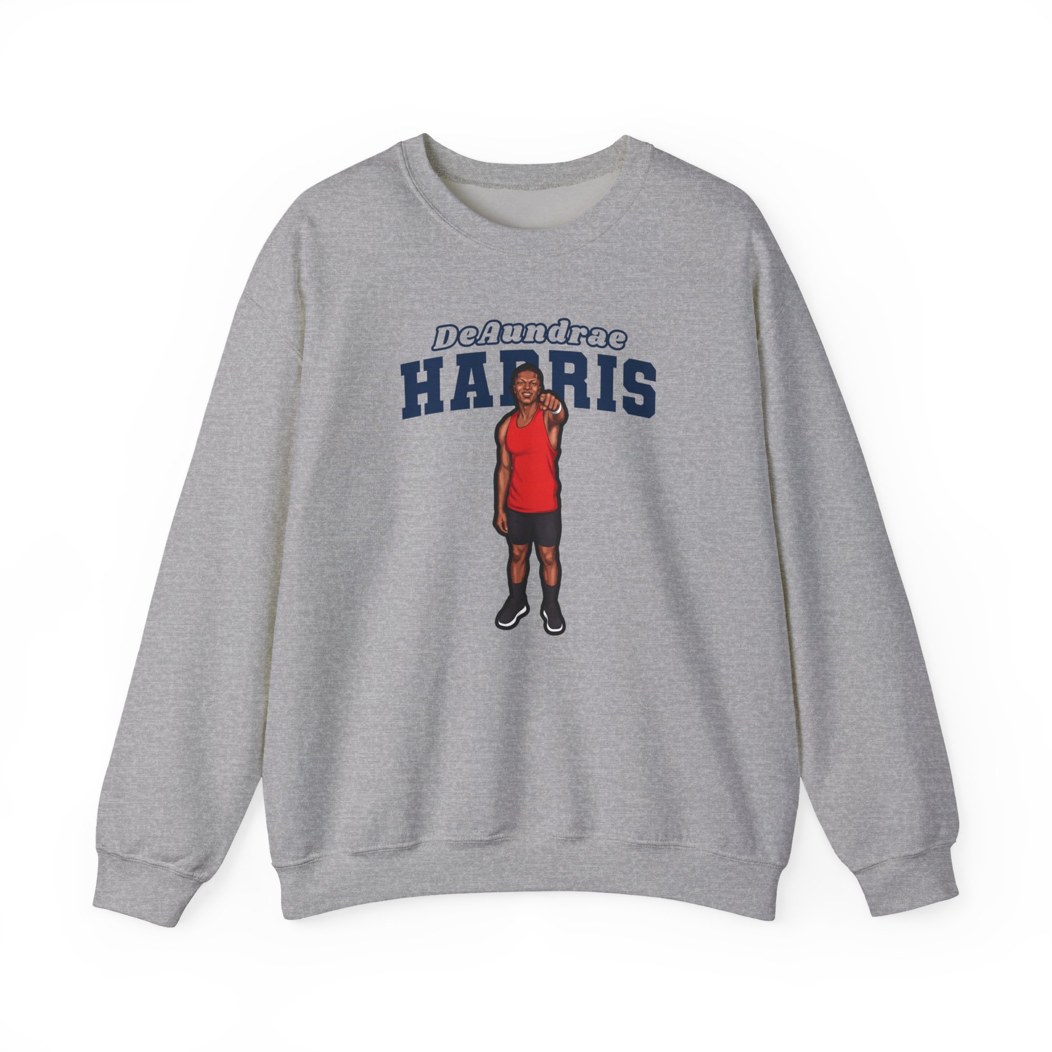 Crewneck Sweatshirt — character_name_arch in Grey