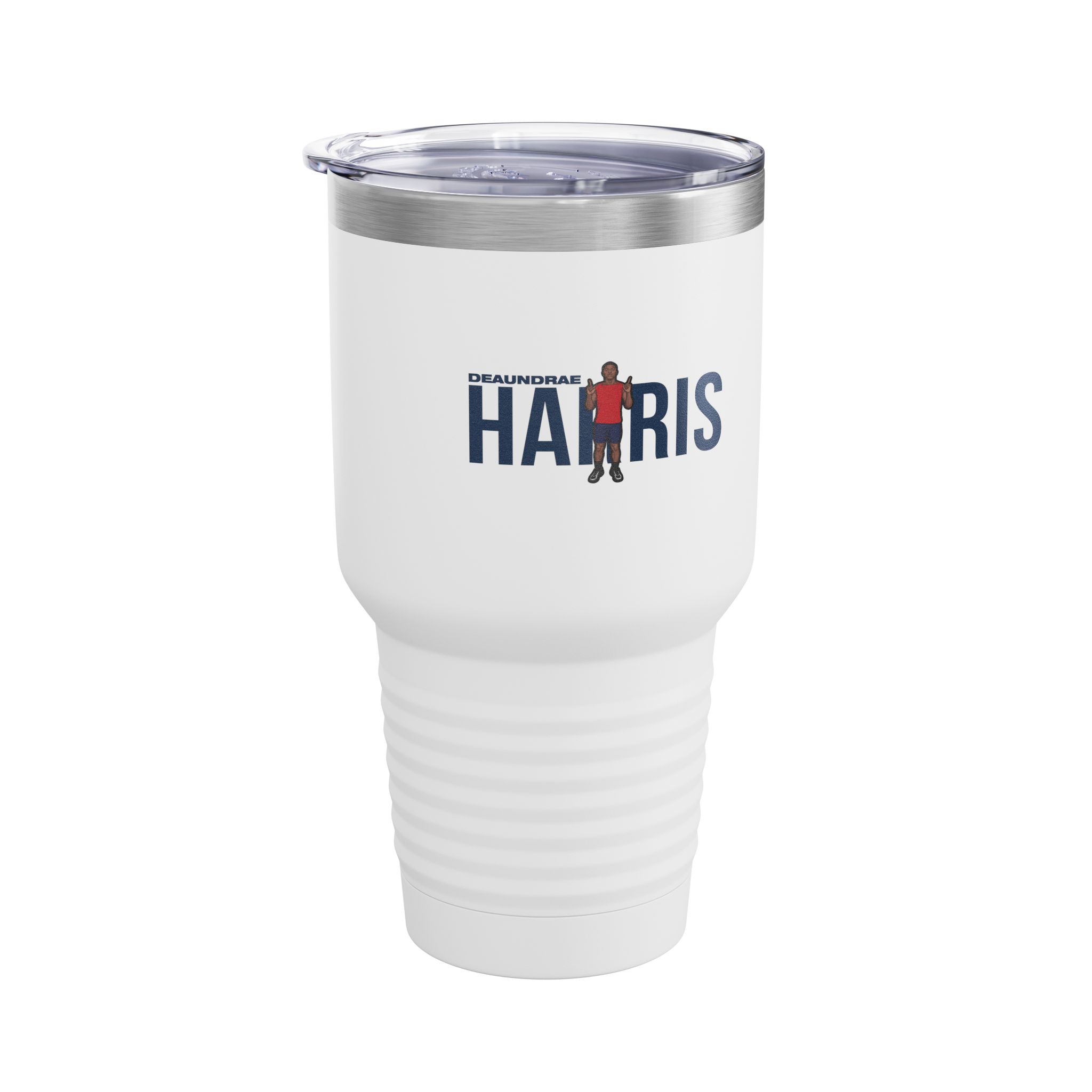 30oz Tumbler — character_player_name in White