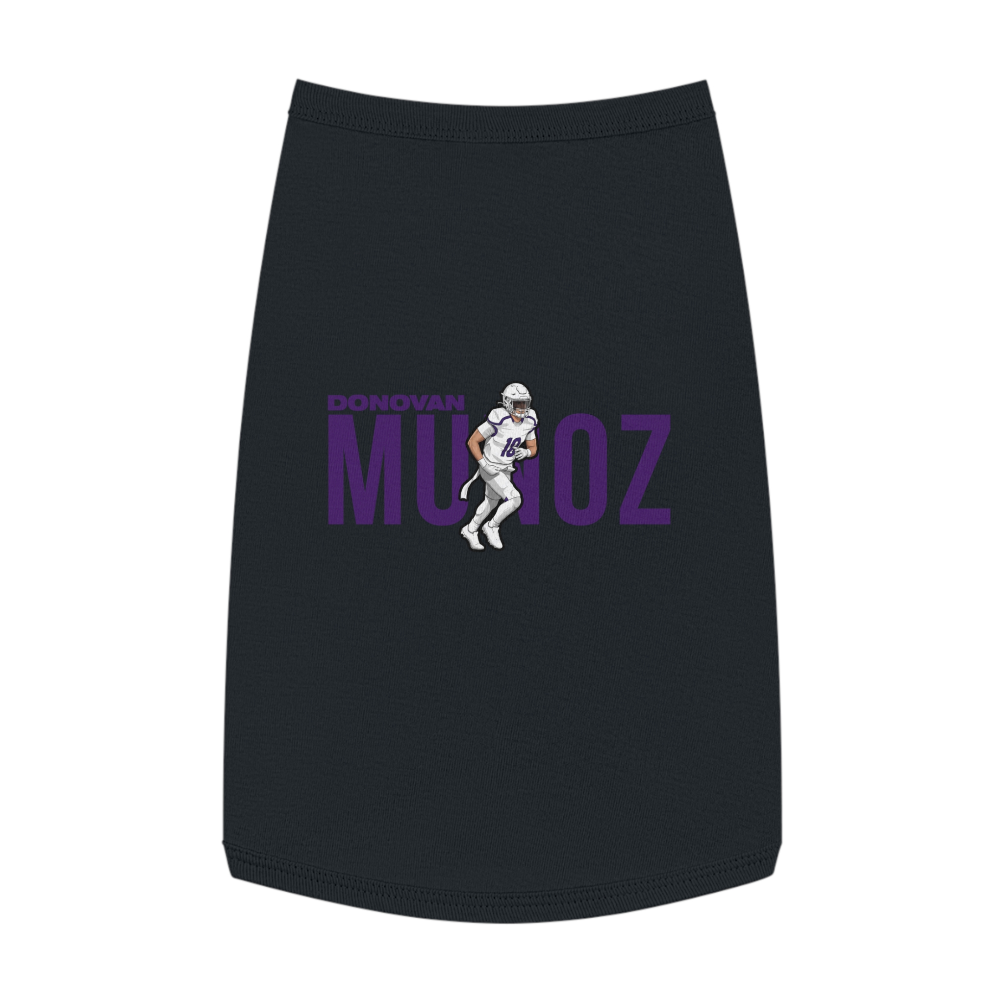 Pet Tank Top — character_player_name in Black